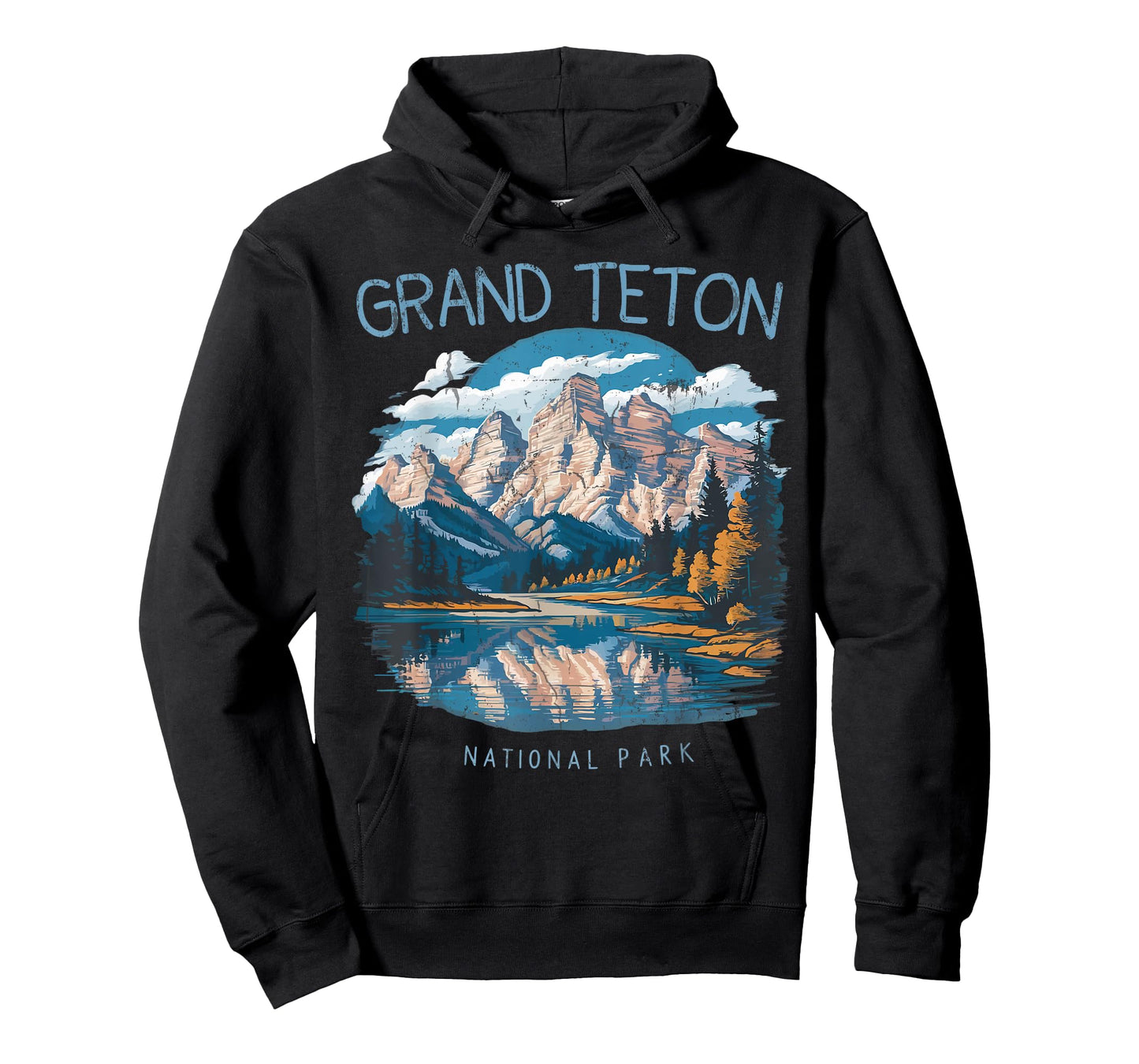 Grand Teton Retro US Wyoming Jackson Hole Lake Vintage Parks T-Shirt