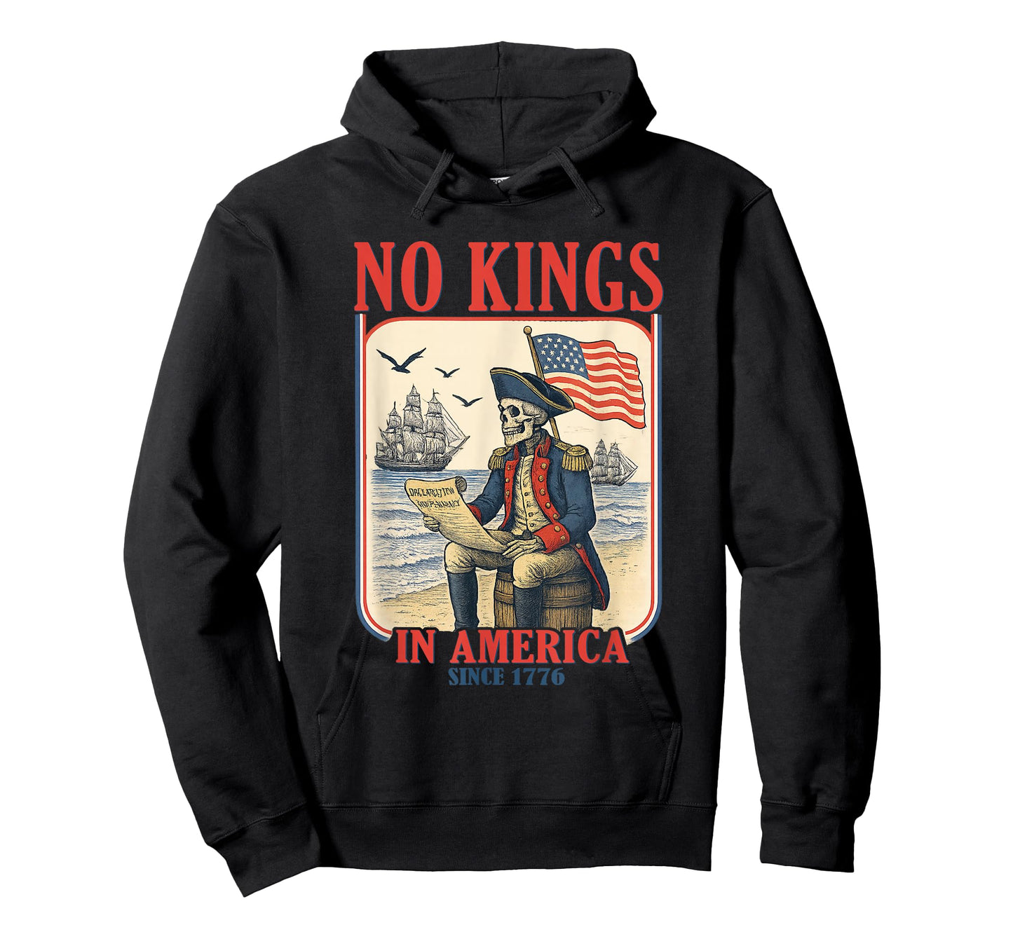 Retro No Kings in America Since 1776 T-Shirt