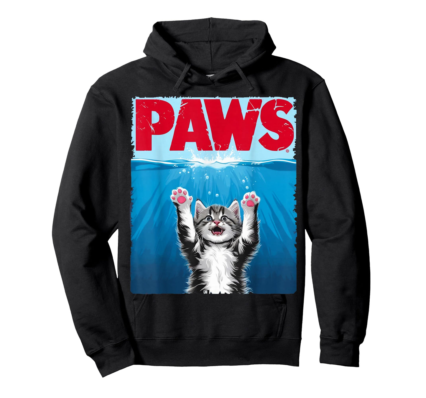 Paws Cat Cute Funny Cat Lover Parody T-Shirt