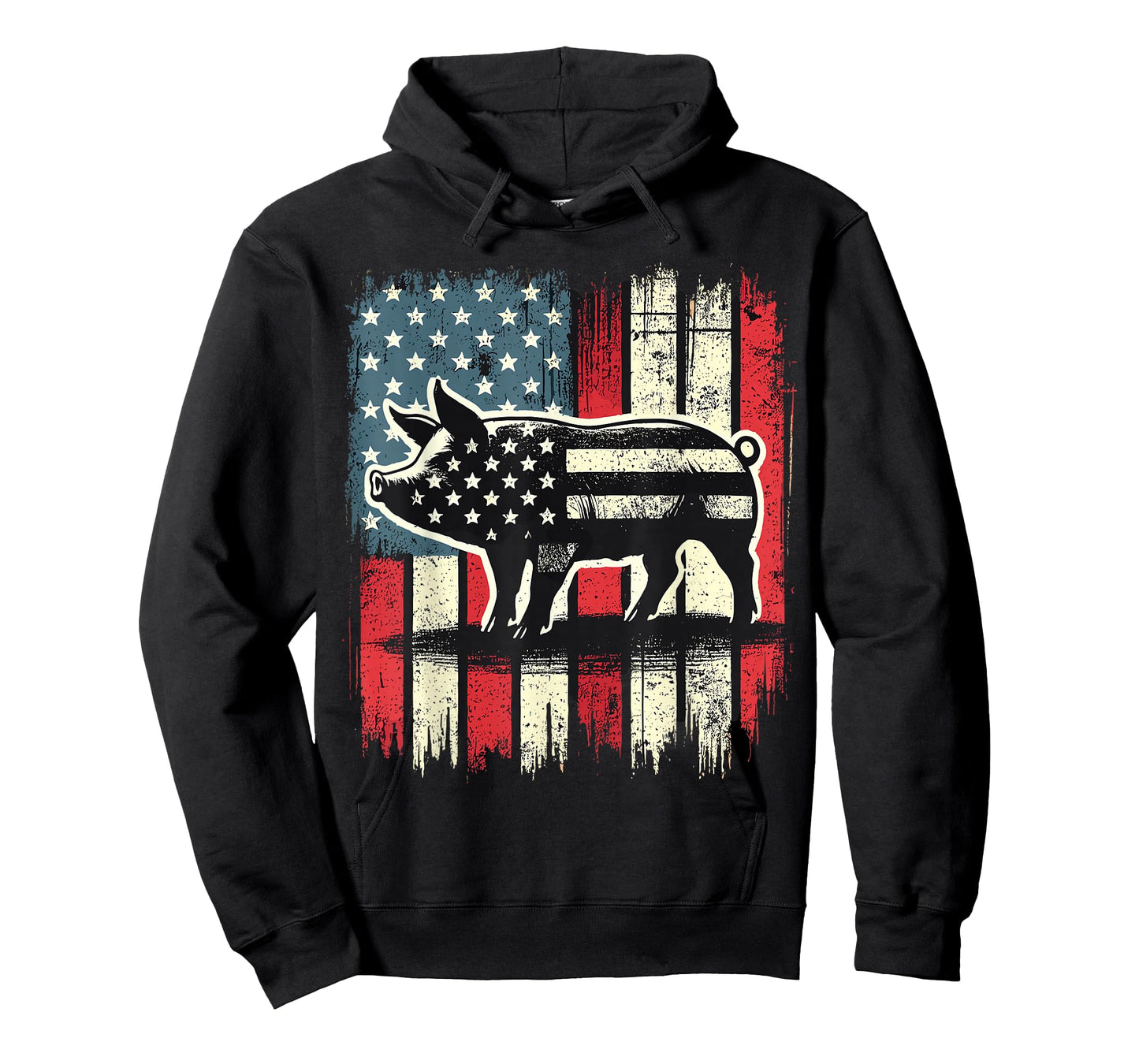 American Flag Pig Lover 4th of July T-Shirt