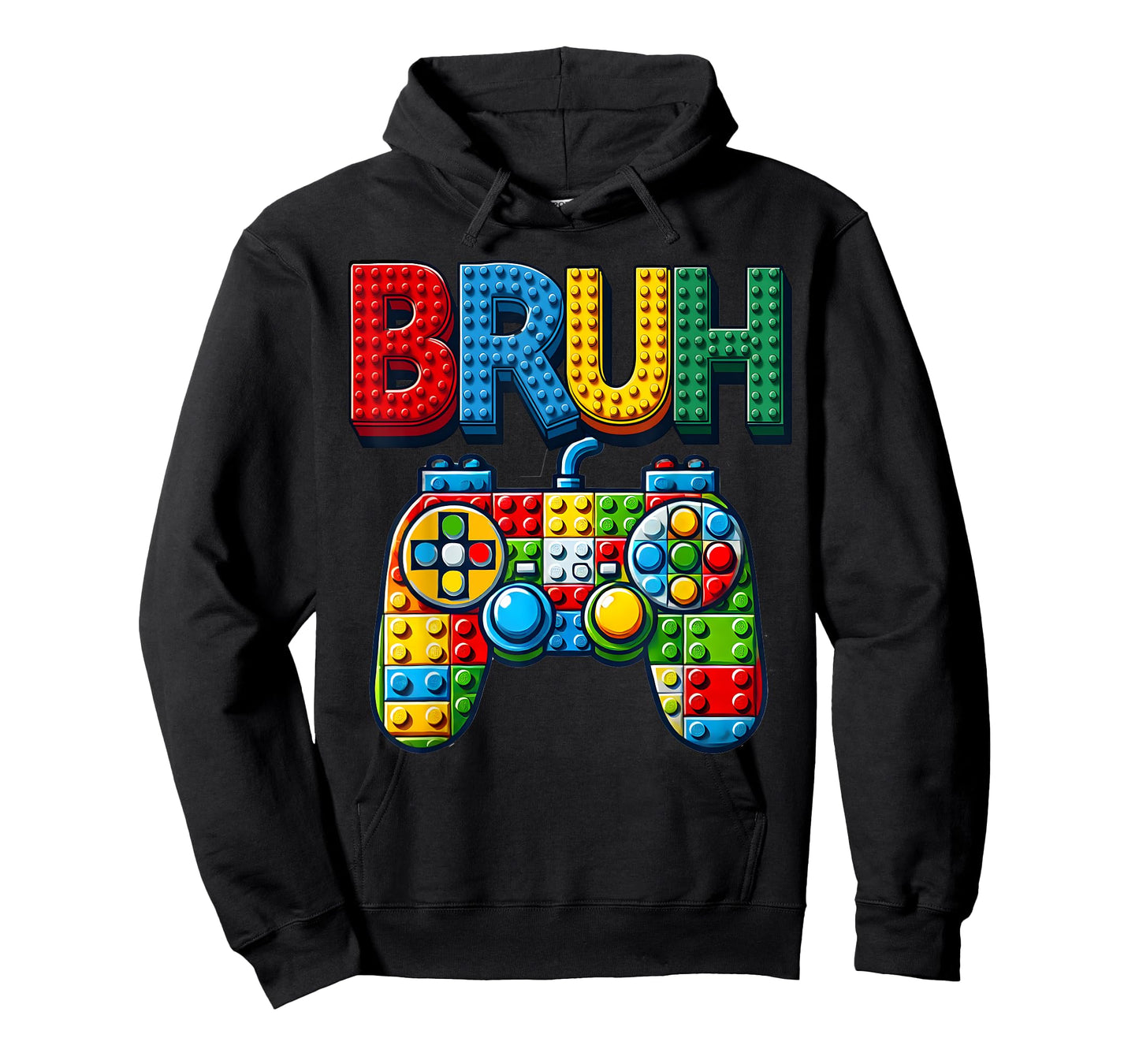 Play Building Blocks Bruh Saying Gamer Boys Brick Builder T-Shirt
