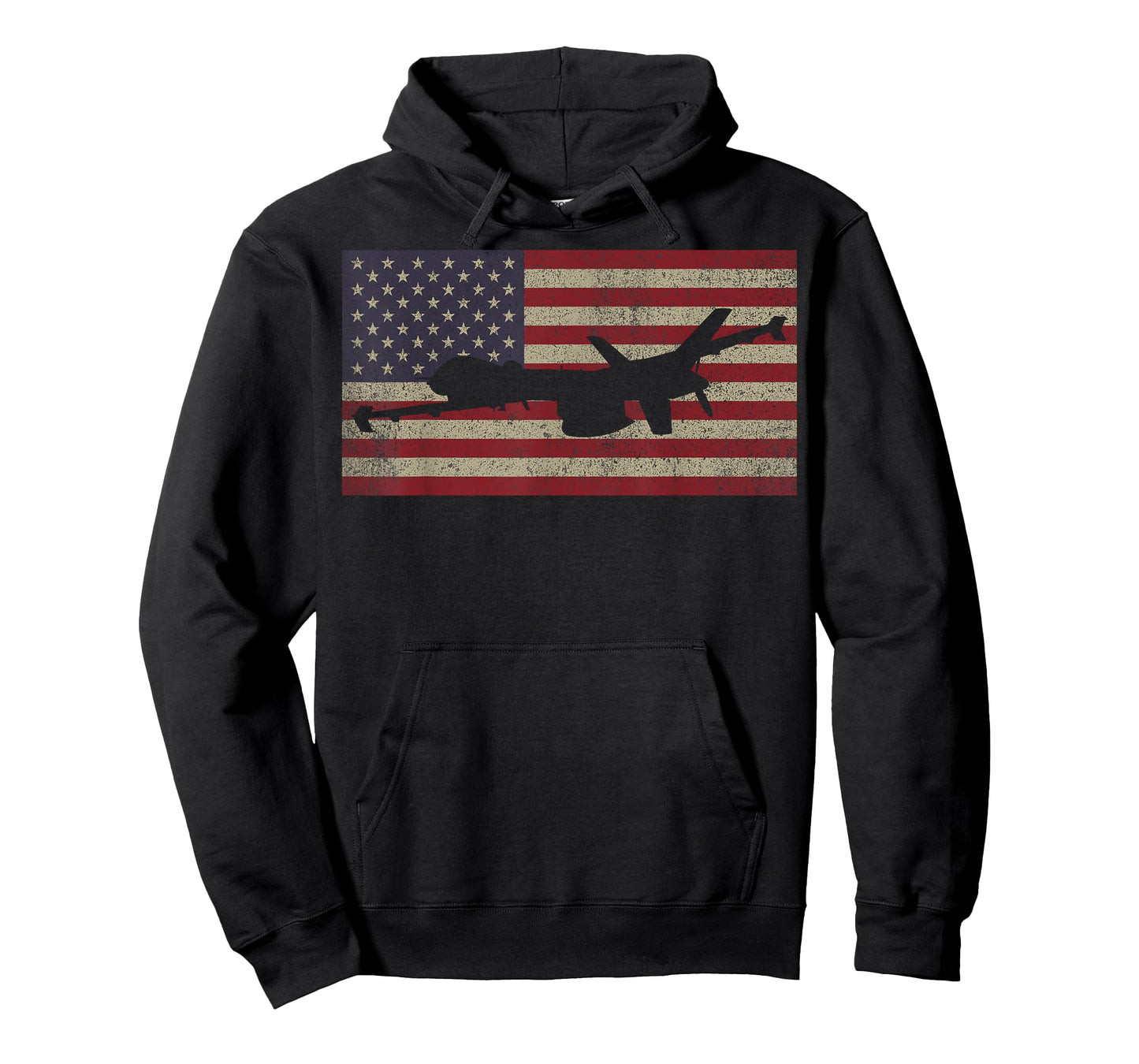 MQ-9 Reaper Guardian UAV Drone American Flag T-Shirt
