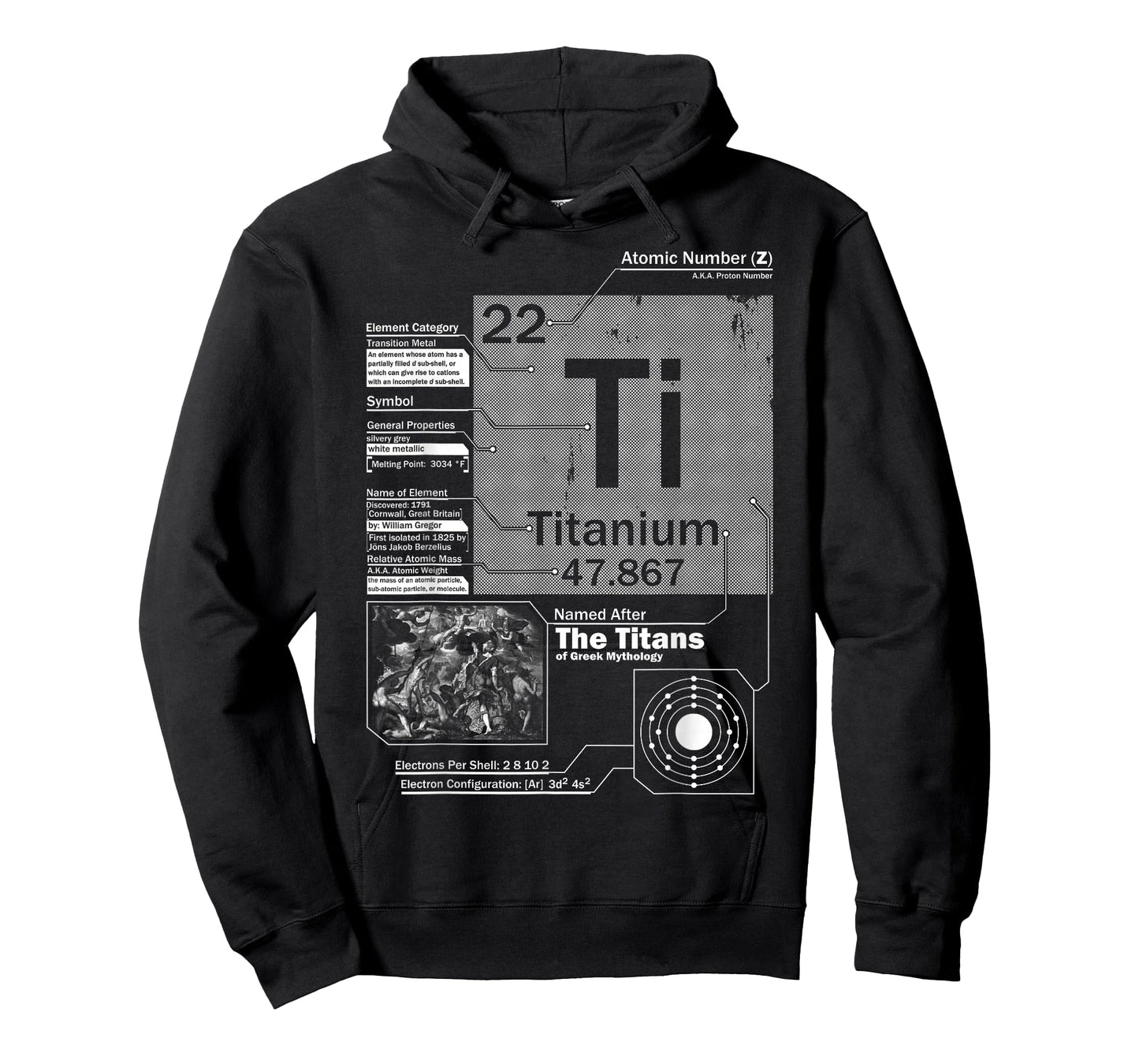 Titanium (Ti) Element | Atomic Number 22 Science T-Shirt