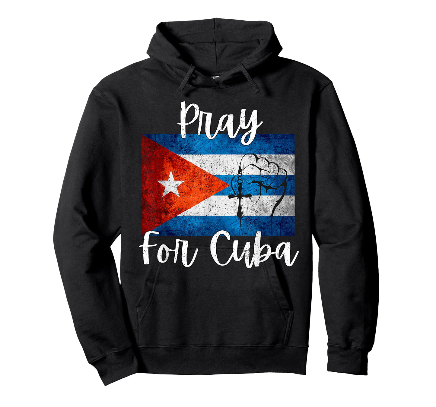 Pray For Cuba Free Cuba SOS Cuban Flag Christians For Cuba T-Shirt