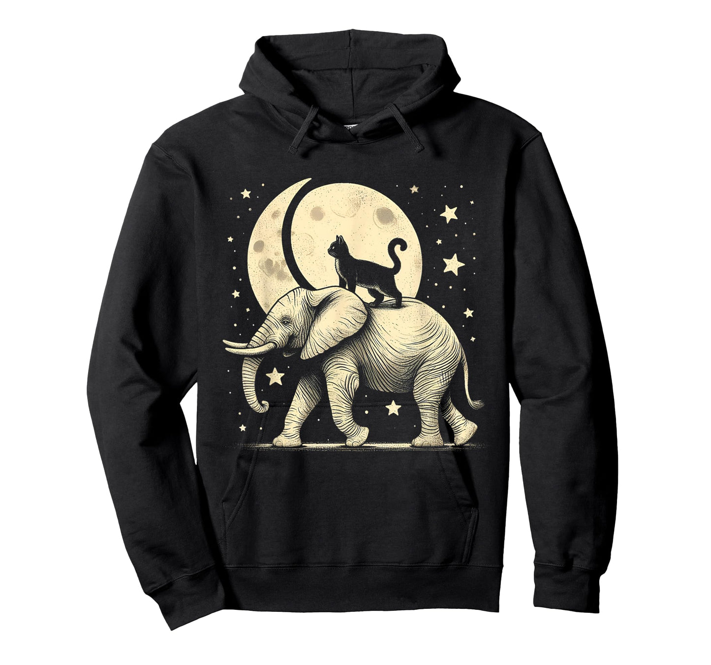 Cat Riding Elephant Animal Elephant Lovers T-Shirt