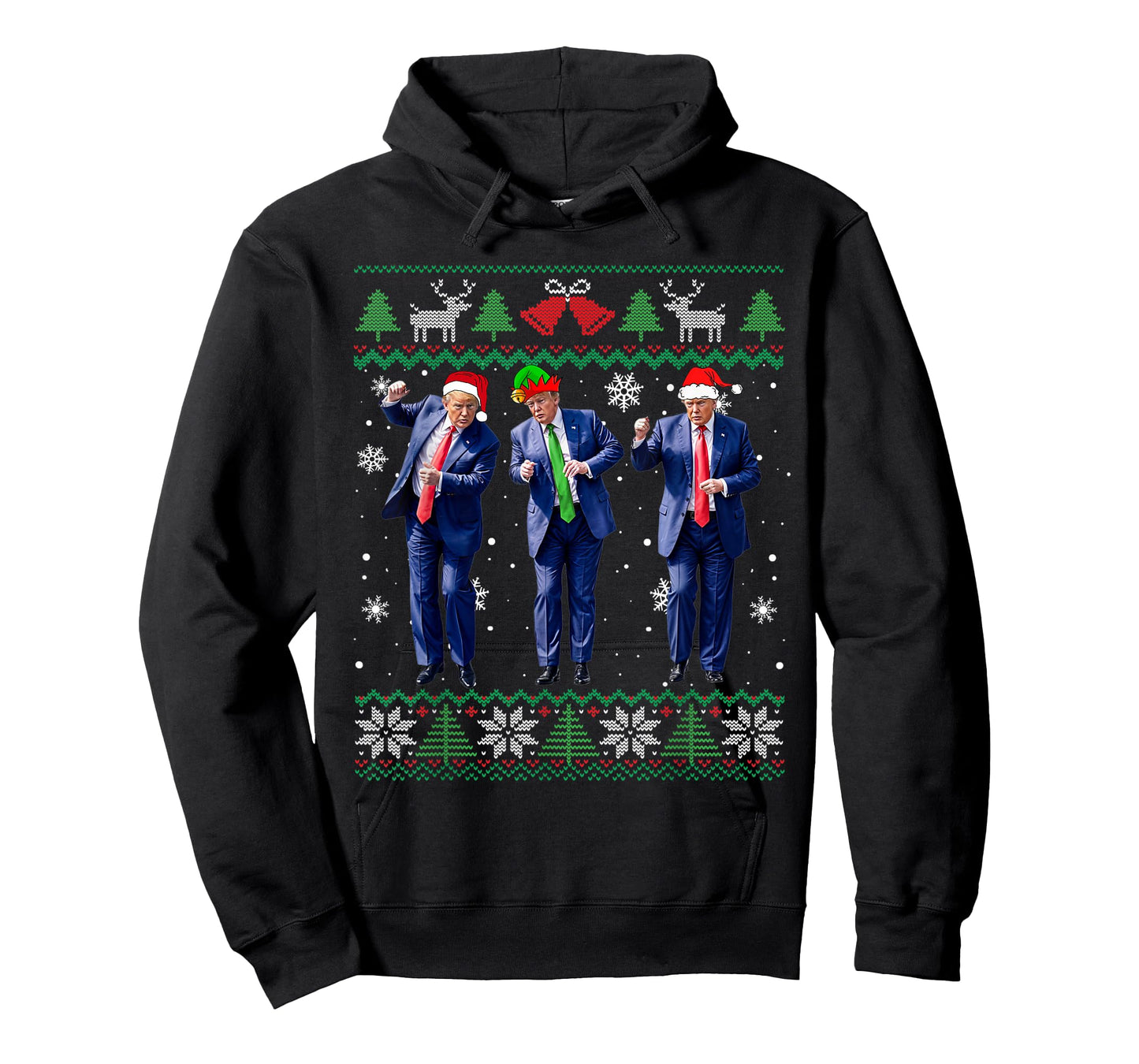 Funny Trump Dance Xmas President 47 USA Christmas Ugly T-Shirt