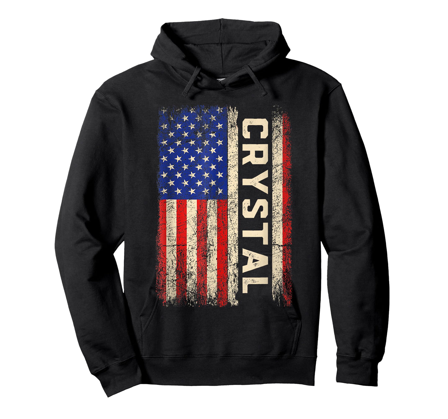 Crystal First Name Shirt Crystal Name American Flag T-Shirt