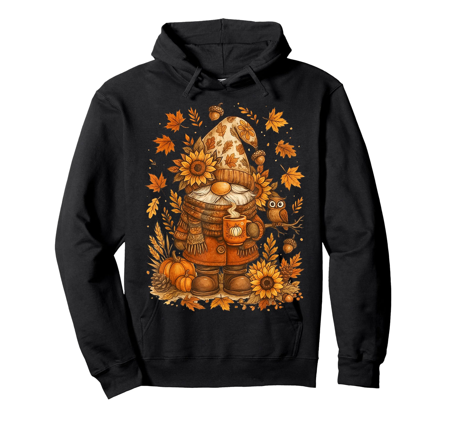 Happy Fall Y'all Gnome Pumpkin Autumn Thanksgiving Men Women T-Shirt