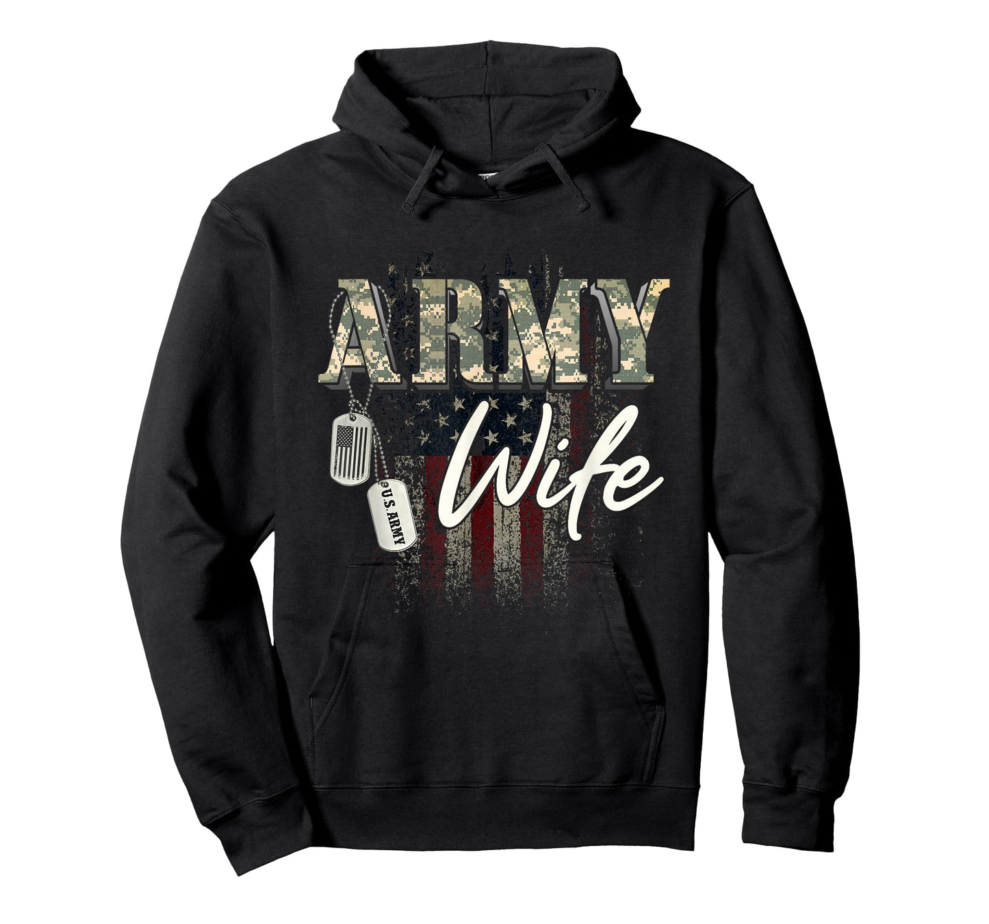 Proud Army Wife American Veteran Military Gift T-Shirt
