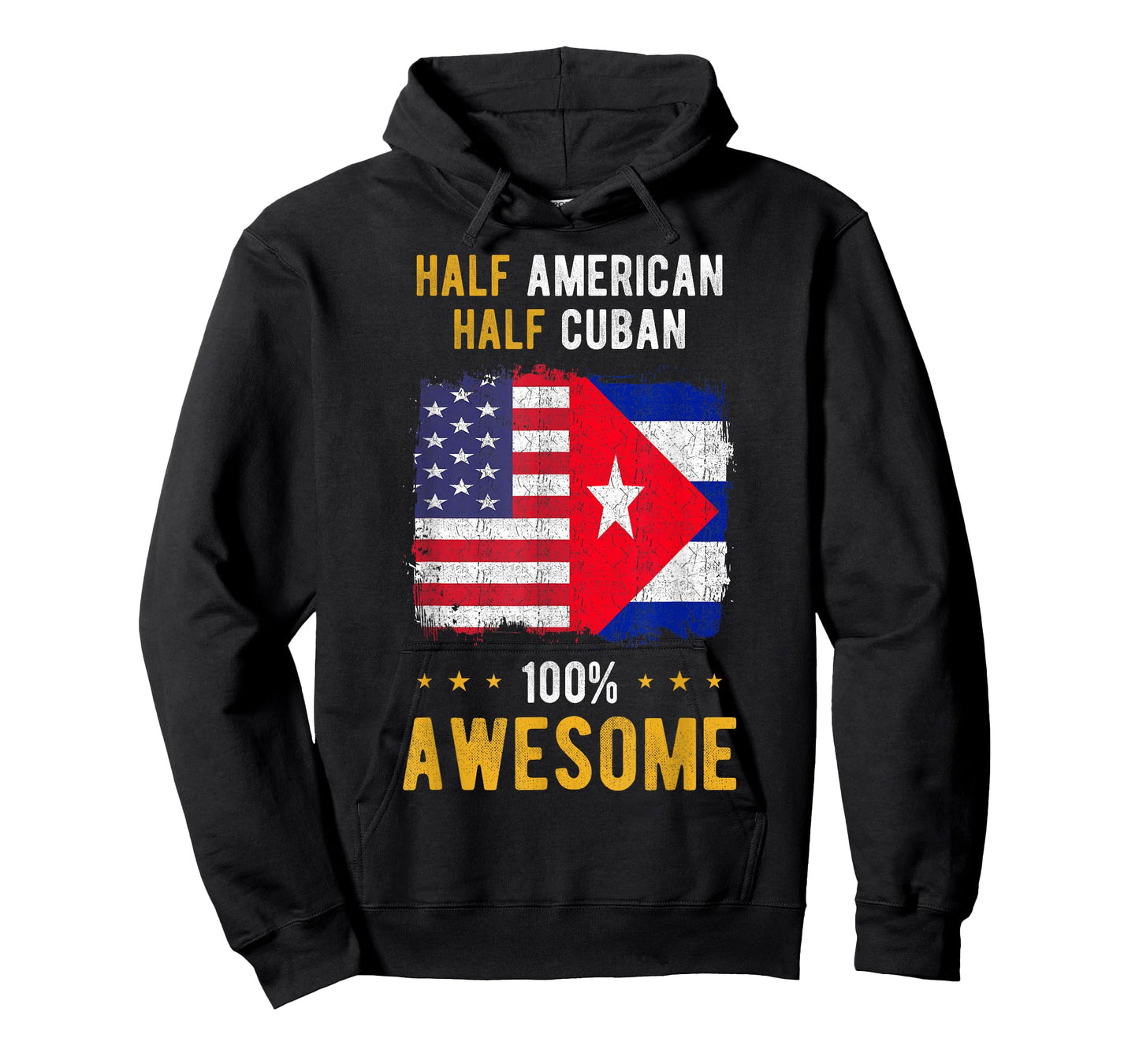 America Cuba Flag - Half American Half Cuban T-Shirt