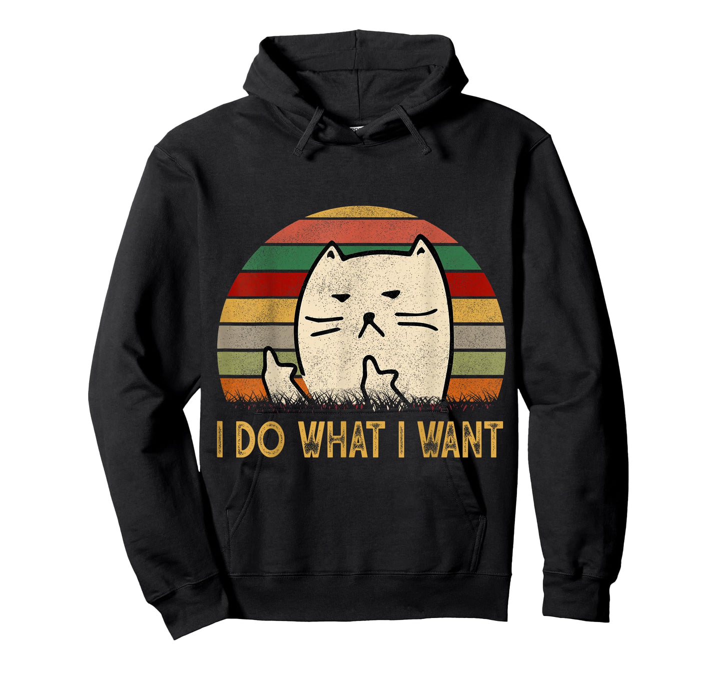 Vintage I Do What I Want Cat Lovers T-Shirt Men Women T-Shirt
