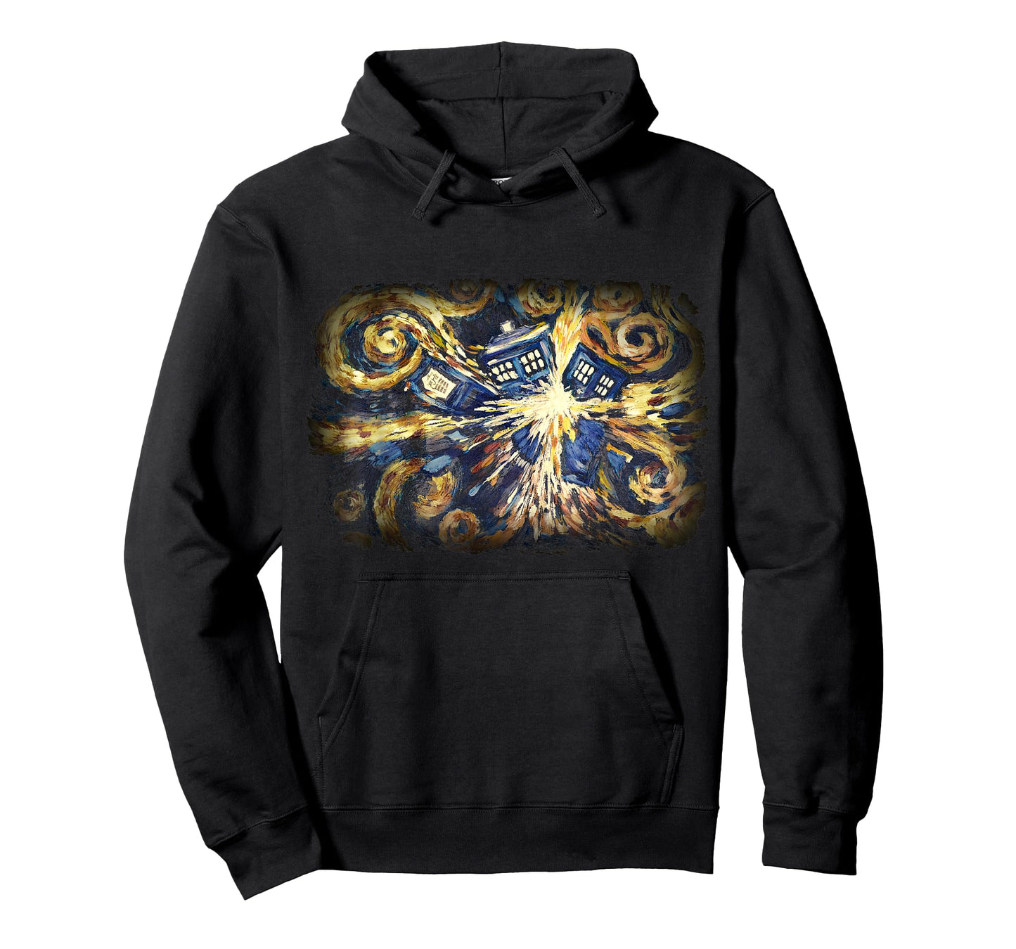 Art Tardis Van Gogh Time Travel Sci-Fi Fan T-Shirt