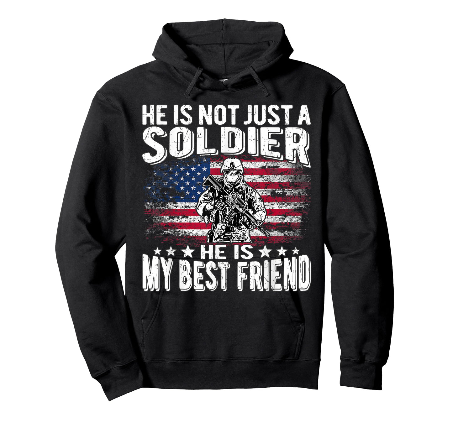 My Best Friend Is A Soldier Hero Proud Military Friend Buddy T-Shirt