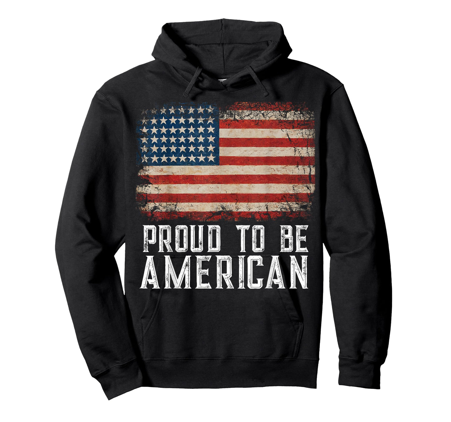 Patriotic USA Flag Proud to Be American Citizen Veteran T-Shirt