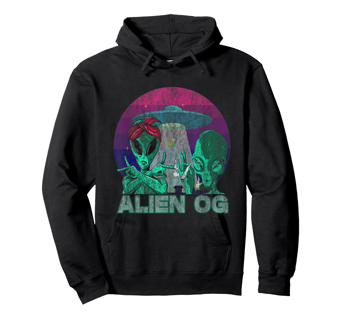 Alien OG Cannabis Weed Strain Stoner Design T-Shirt