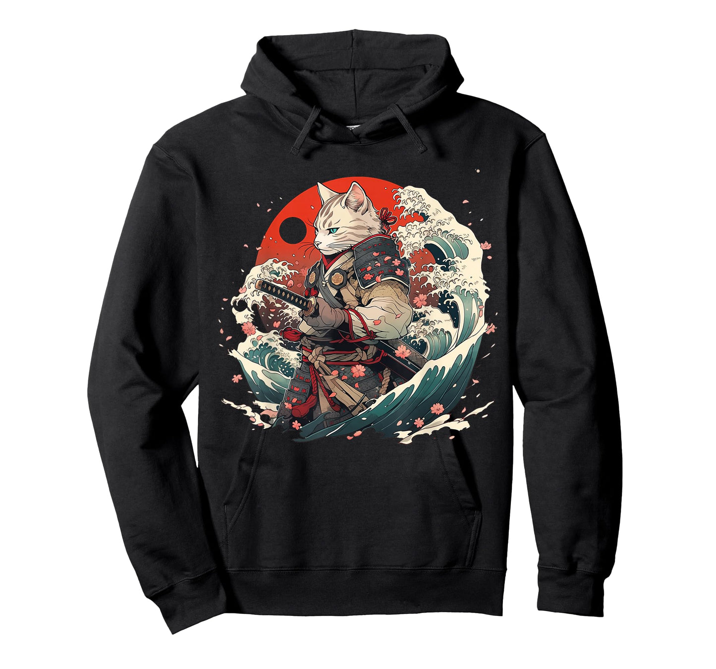 Japanese Samurai Cat Tattoo, Vintage Ninja Cat T-Shirt