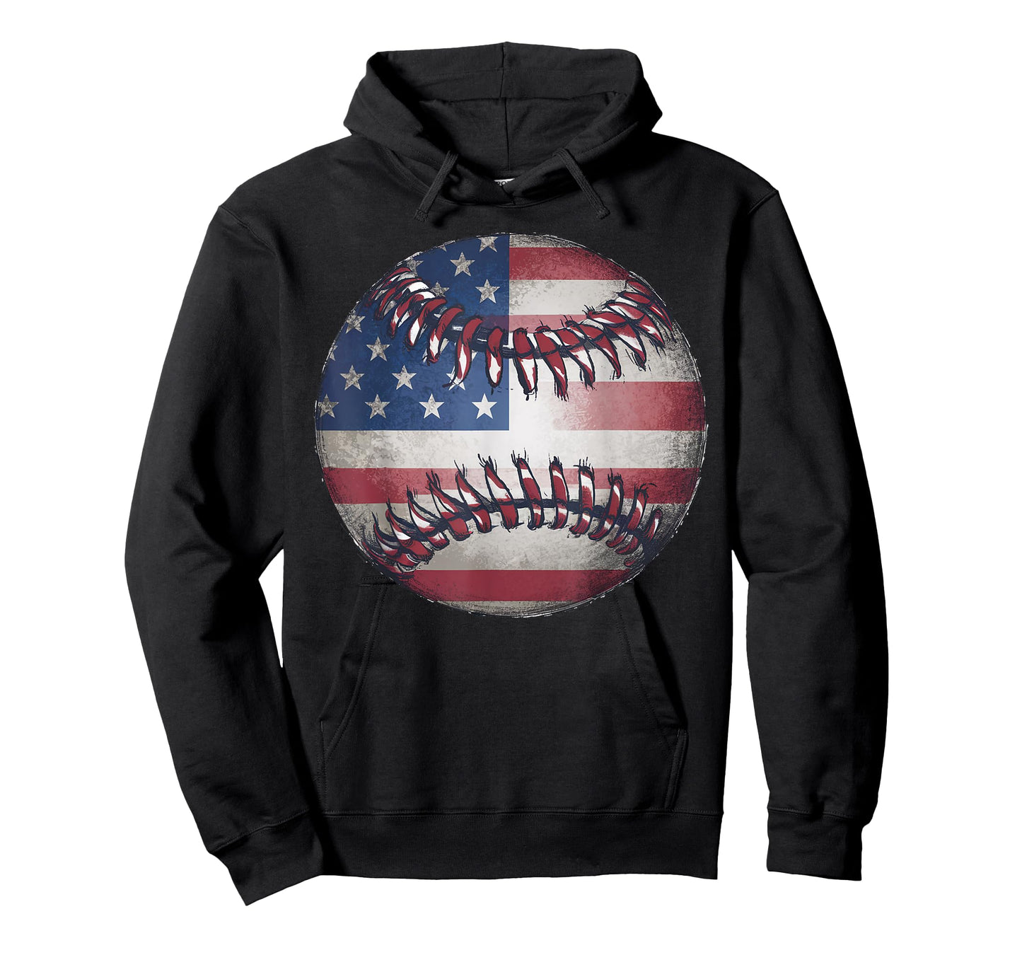 American Flag Baseball Player Bat Fan Catcher Pitcher USA Women Kids Men T-Shirt