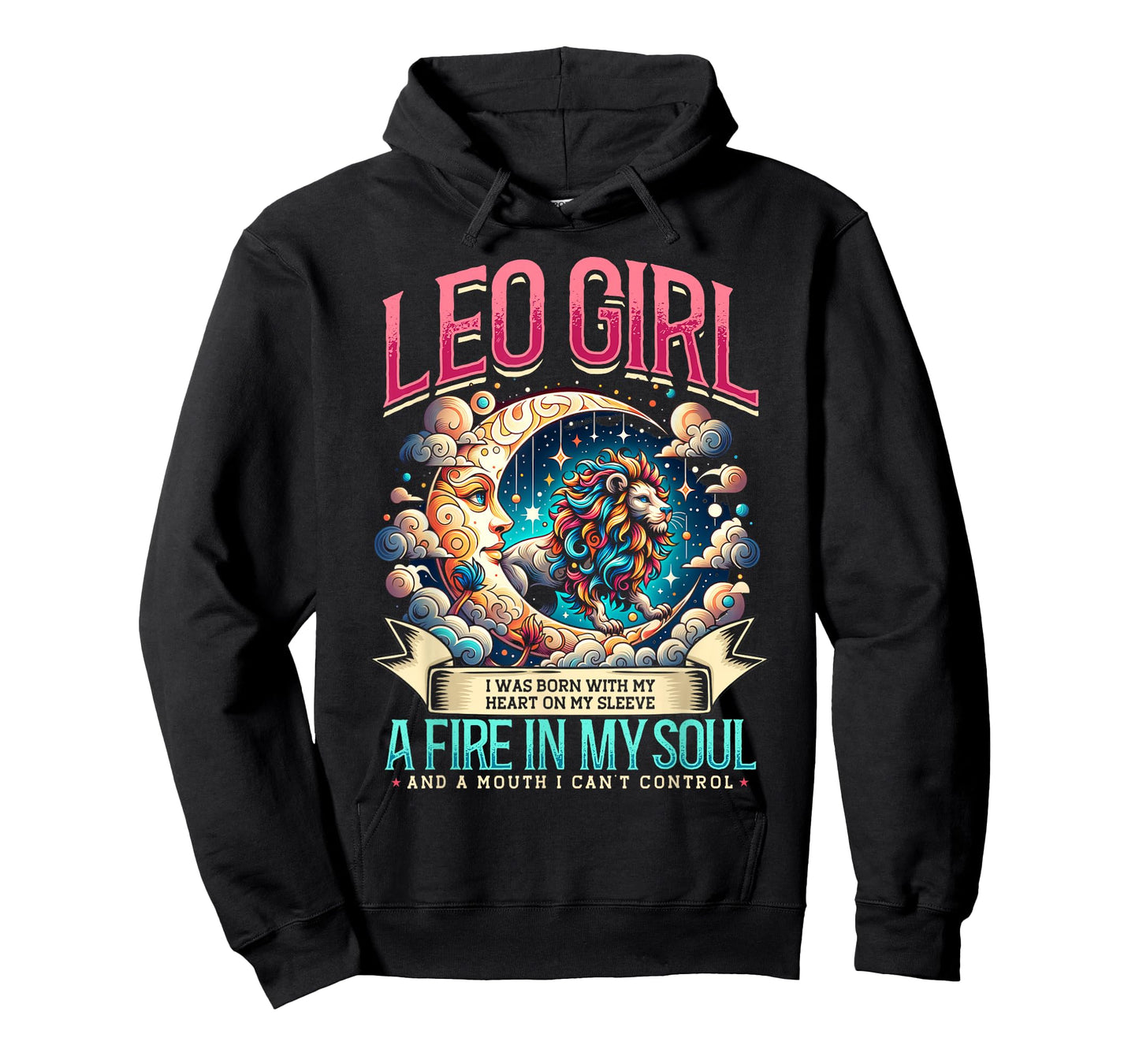 Leo Zodiac Sign Moon Astrology Star Sign, Leo Girl T-Shirt