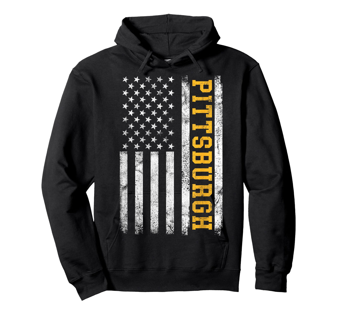 Pittsburgh Vintage Man Woman Kids US Flag Retro T-Shirt