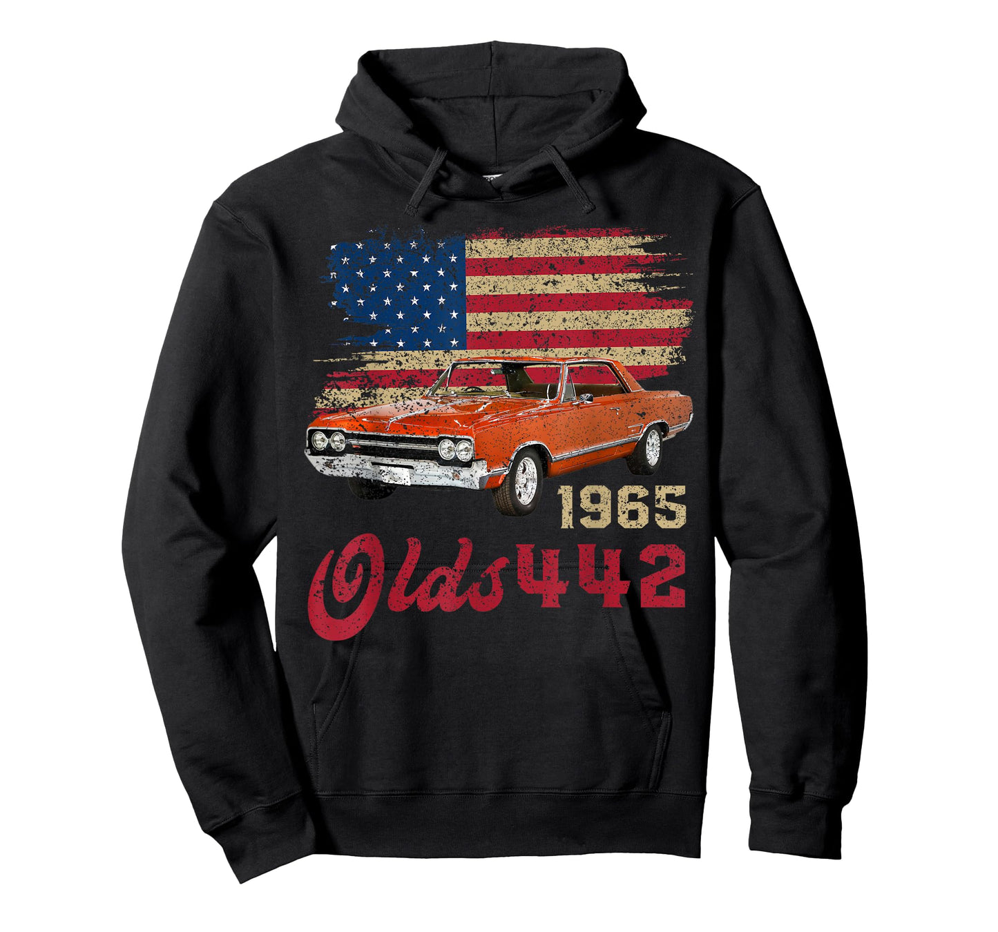 Jersey Style Olds 442 65 1965 Loves Old School Muscle Cars T-Shirt