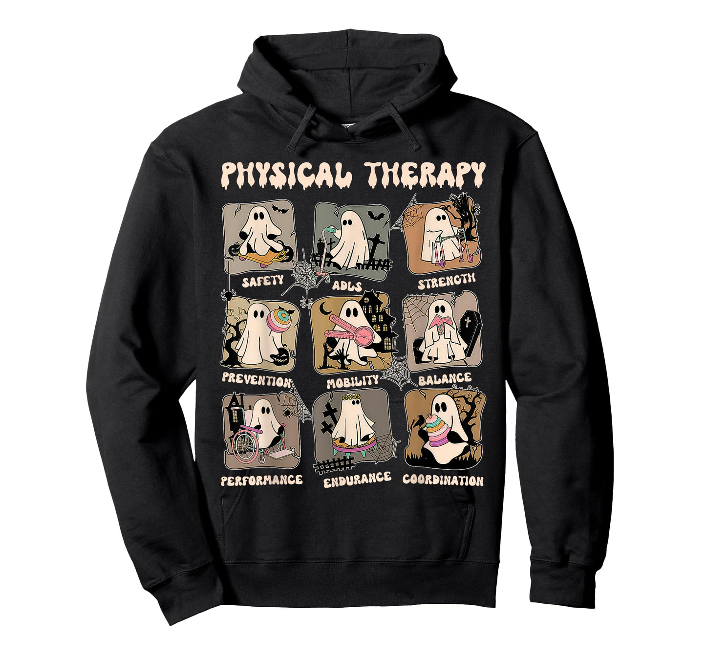 Cute Ghost Physical Therapy PT Physical Therapist Halloween T-Shirt