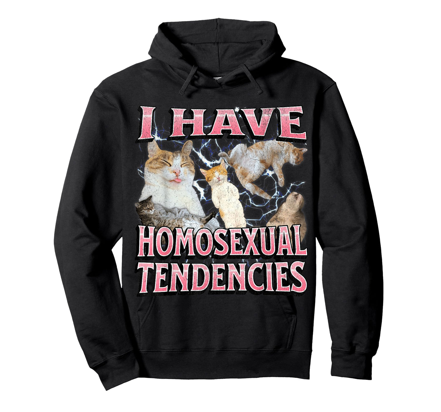 I Have Homosexual Tendencies Funny Cat Meme Bootleg Graphic Men Women T-Shirt