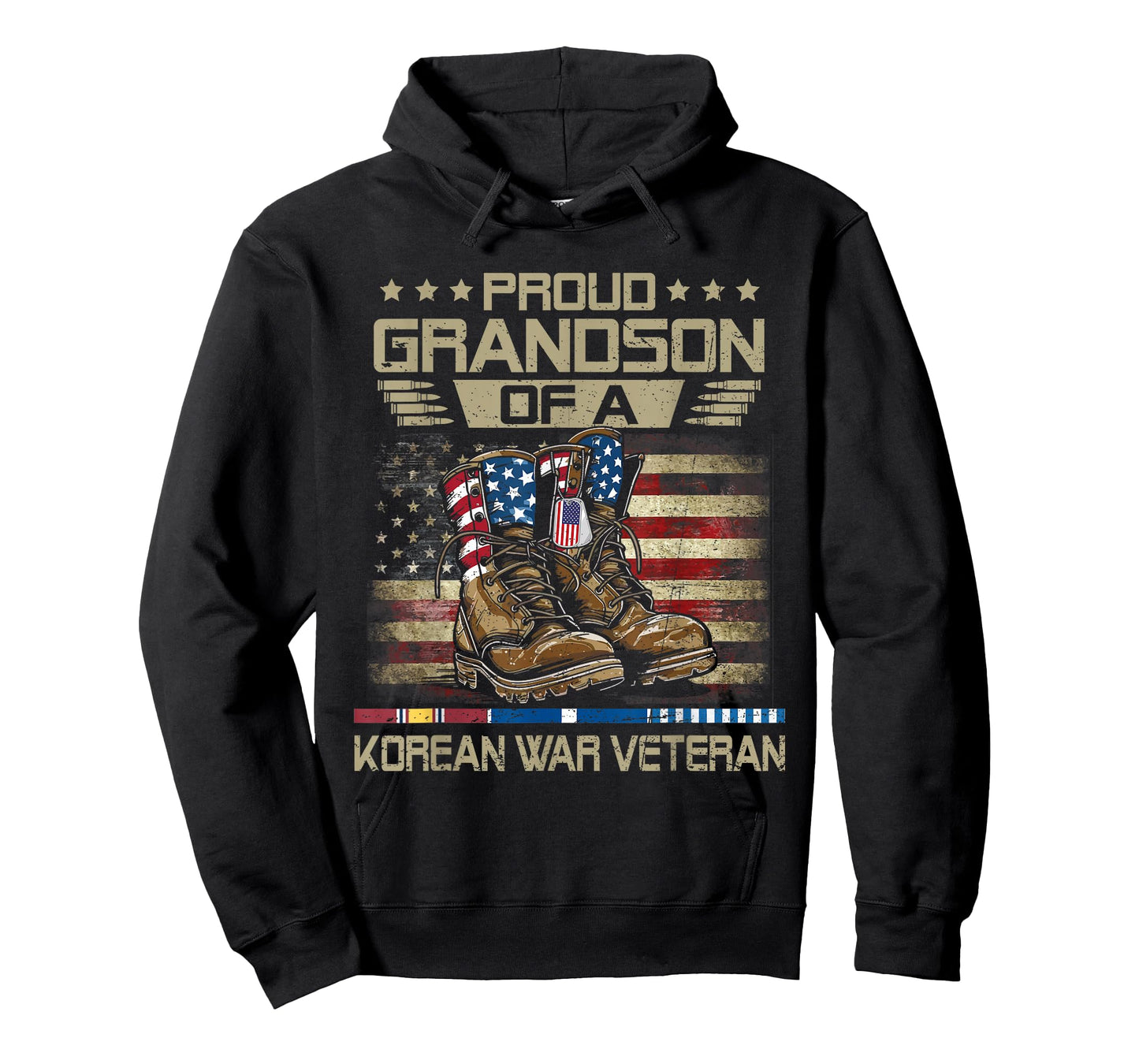 Proud Grandson Of US Korean War Veteran Family Matching T-Shirt