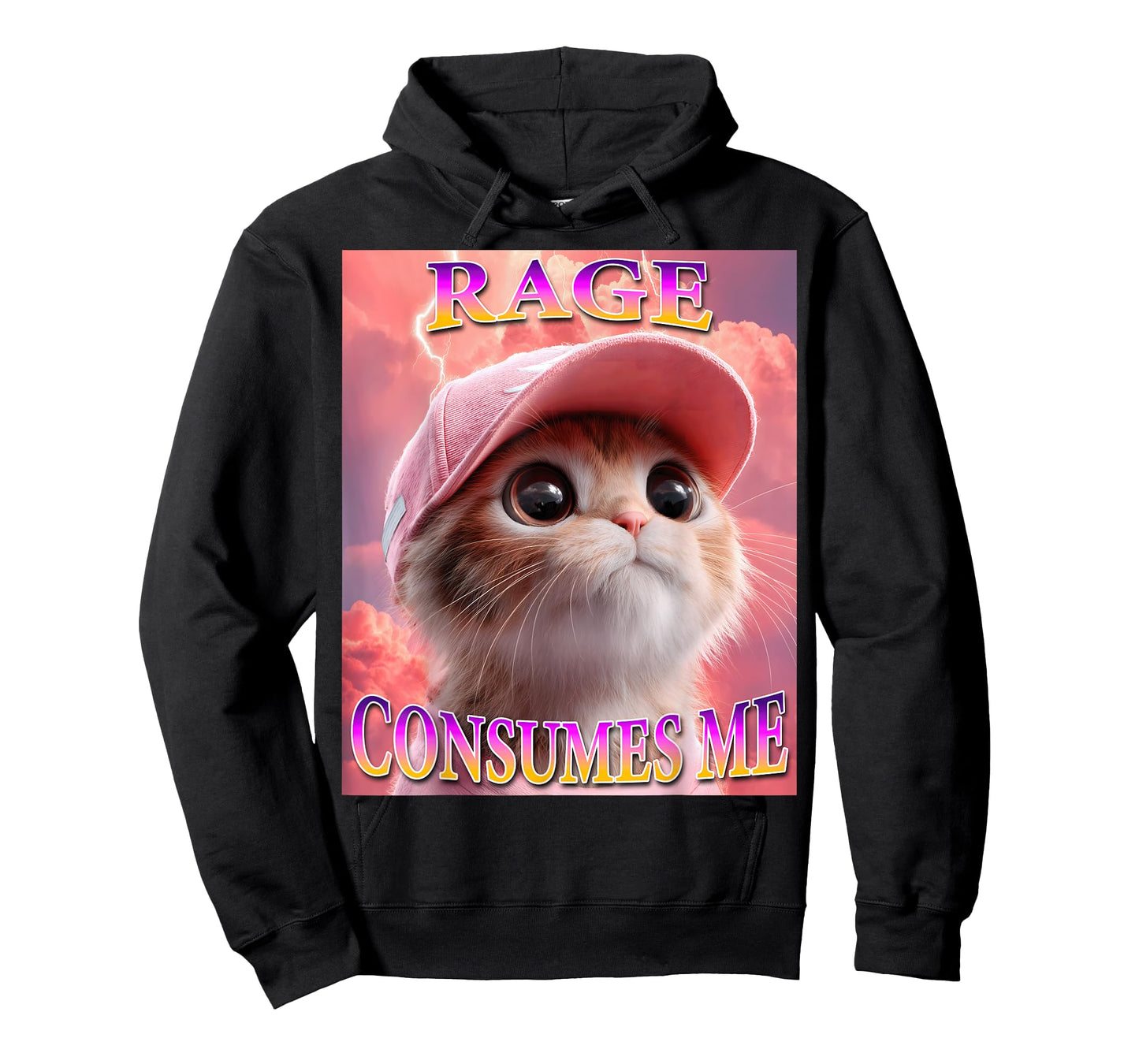 Rage Consumes Me Funny Cat Meme T-Shirt