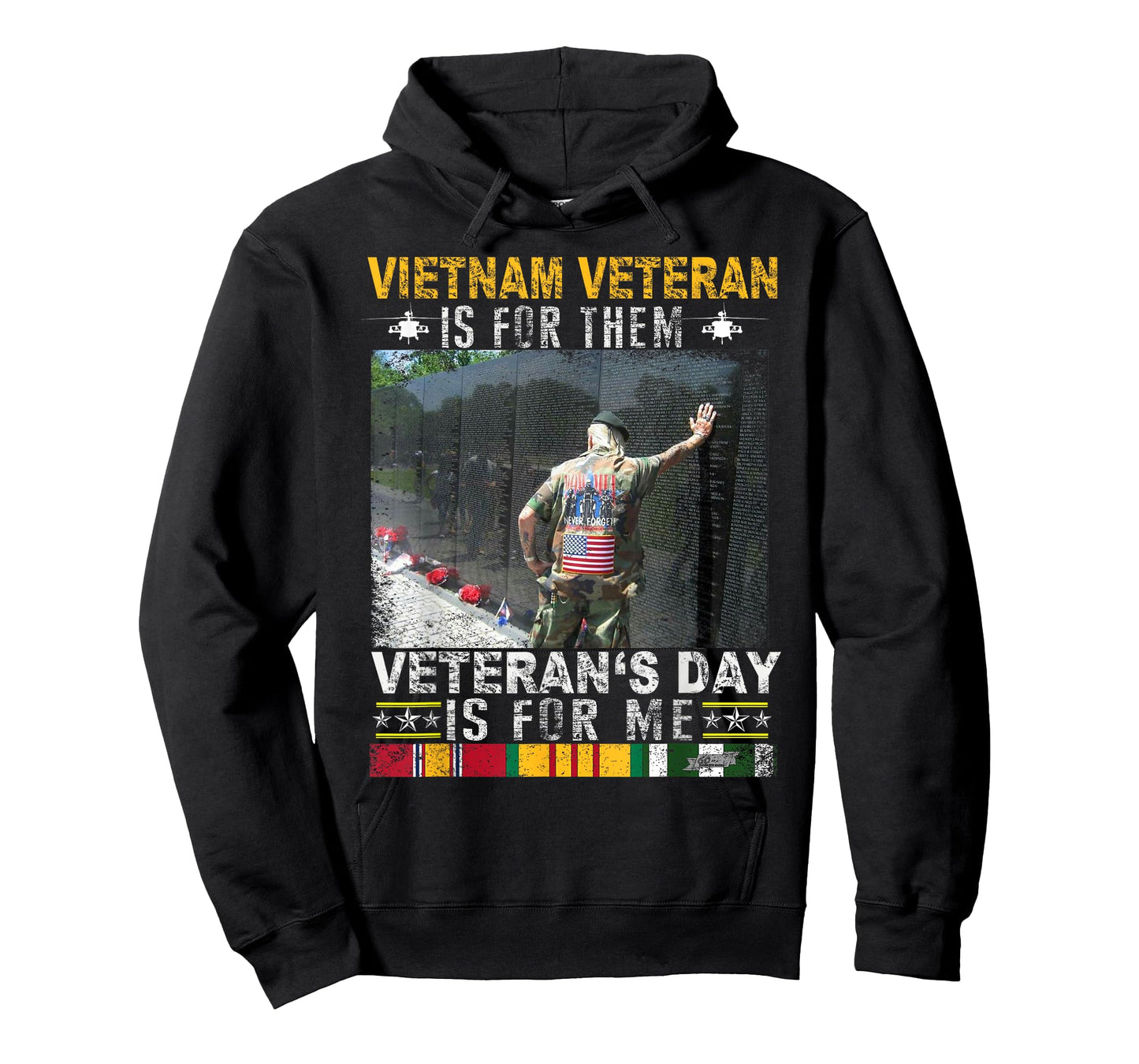 Vietnam Veteran US Flag Gifts | Vietnam War Vet Veteran Wall T-Shirt