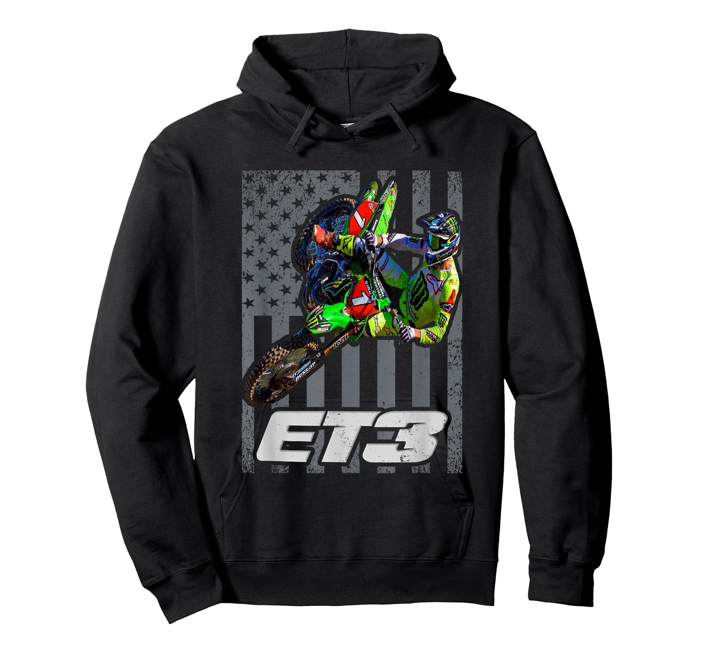 ET3 TOMAC USA Flag 450SX Motocross ET1 T-Shirt