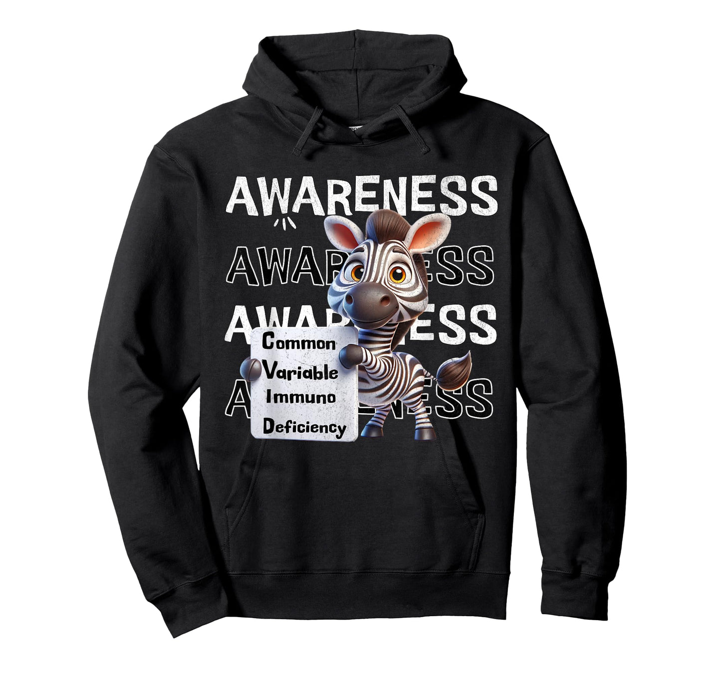 Common variable immunodeficiency CVID awareness zebra T-Shirt