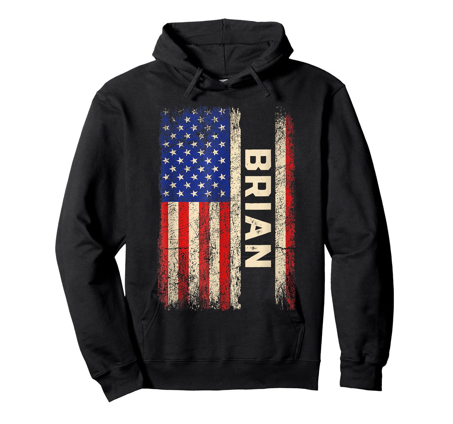 Brian First Name Shirt Brian Name American Flag T-Shirt