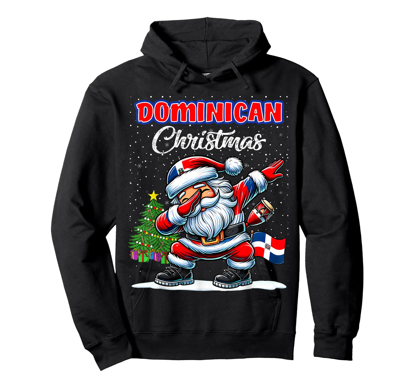 Dominican Republic Dabbing Santa Christmas Dominican T-Shirt