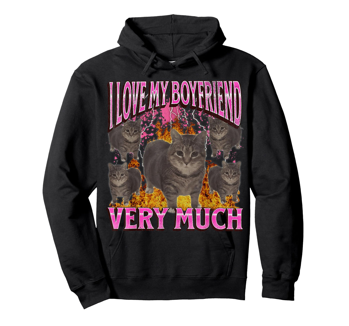 My Boyfriend Funny Oia Oia Cat Meme Bootleg Graphic T-Shirt