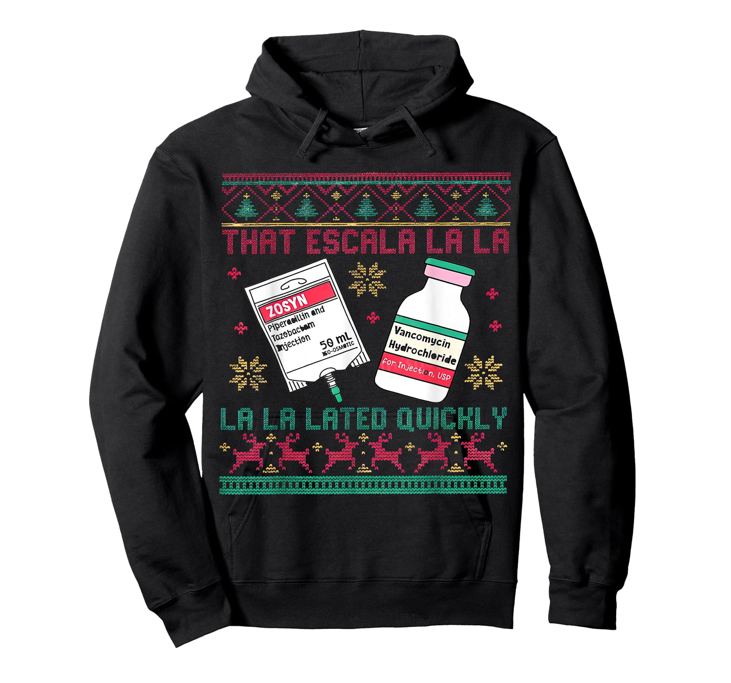 Antibiotic Christmas ICU Nurse Emergency Department Costume T-Shirt