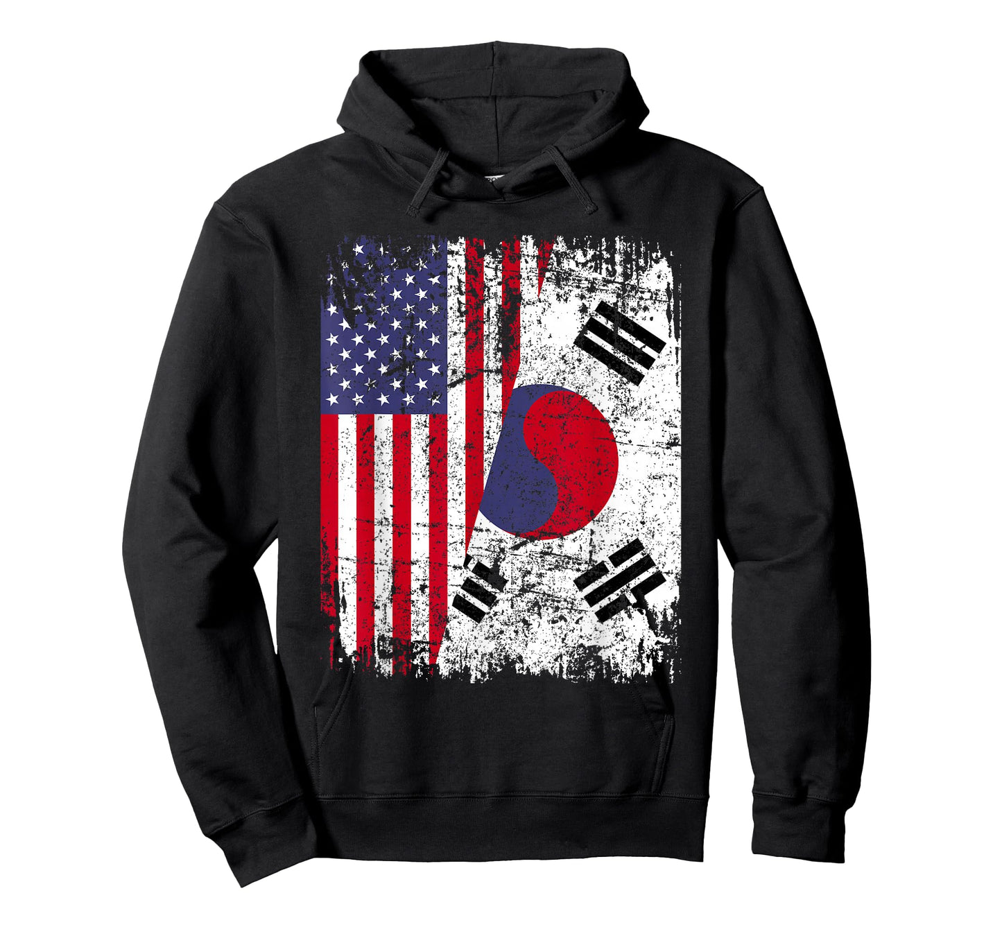 SOUTH KOREAN ROOTS | Half American Flag | SOUTH KOREA T-Shirt for Women Girls Kids Men