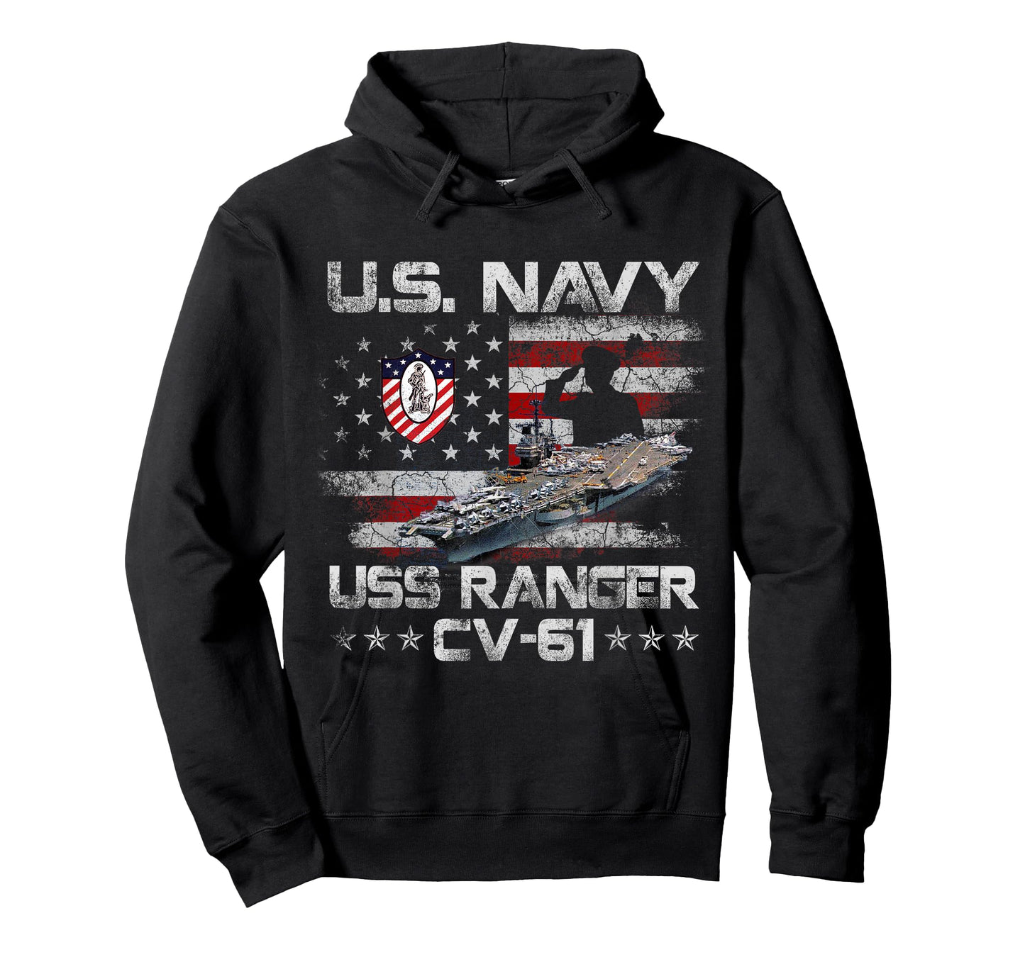 USS Ranger CV-61 Veteran Shirt Patriotic Veterans Day Gift T-Shirt