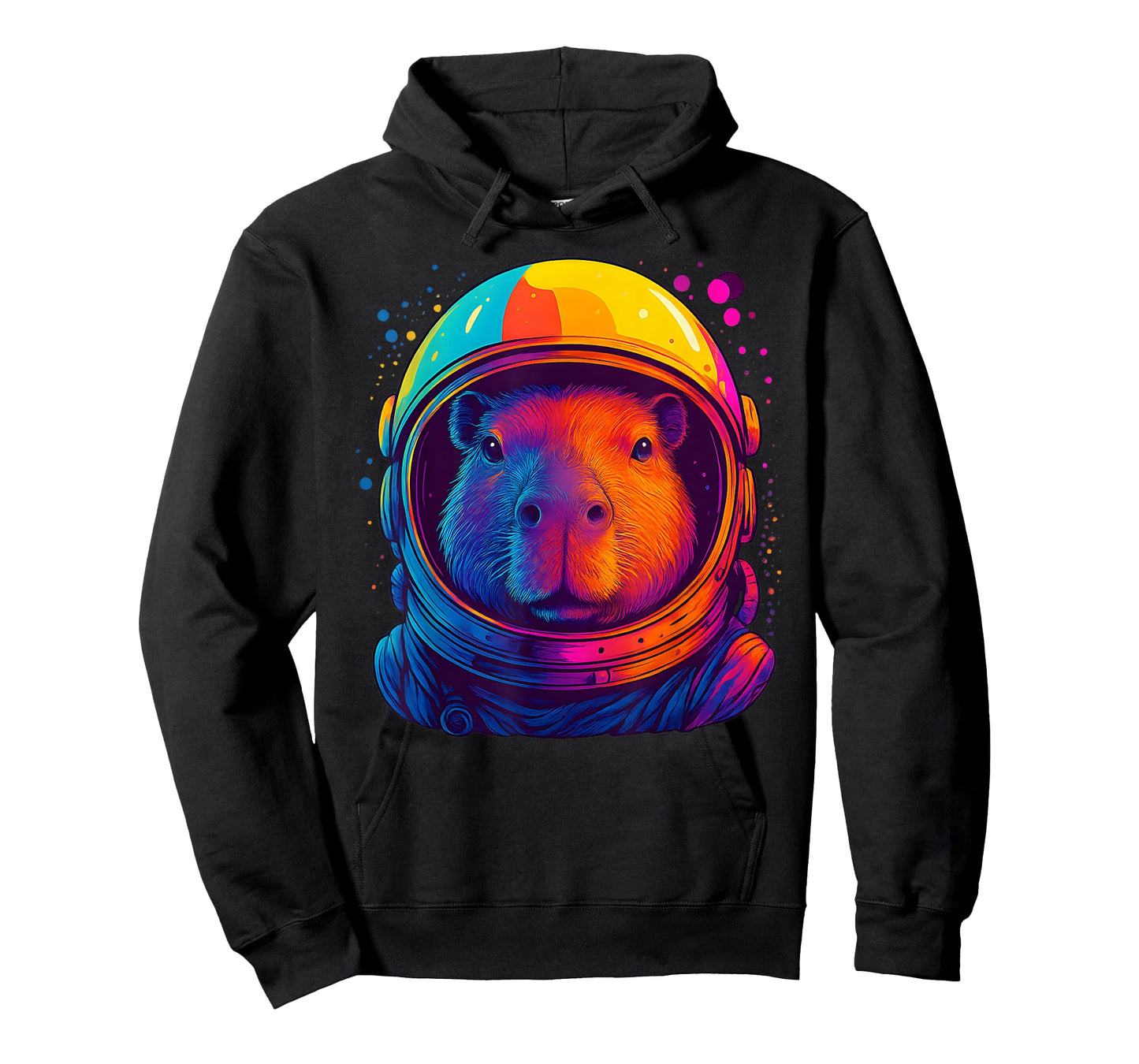 Space Capybara Colorful Astronaut Space Capy Men Women Kids T-Shirt