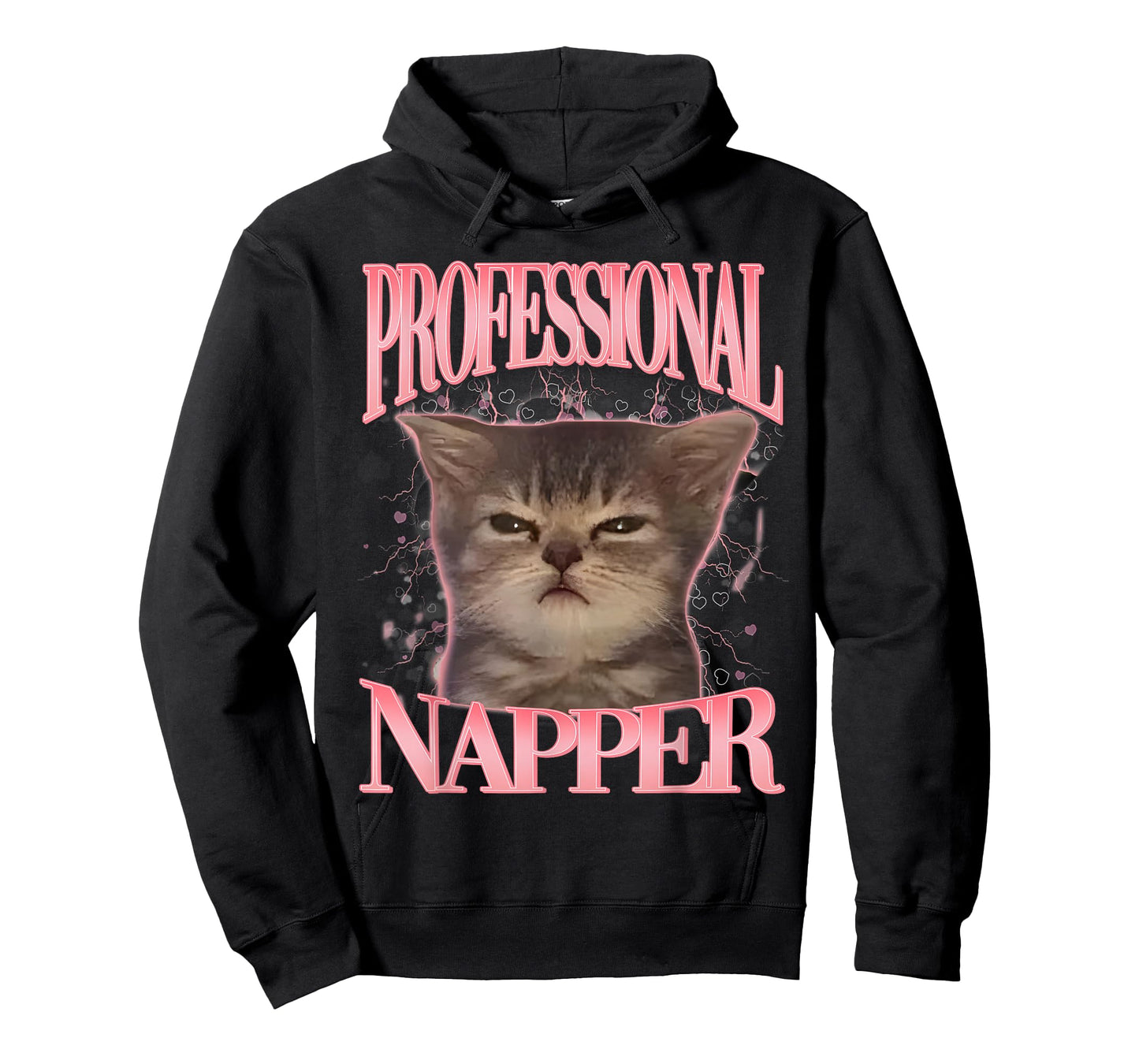 Professional Napper Cute Cat Meme Humor Sleepy Cats Funny T-Shirt