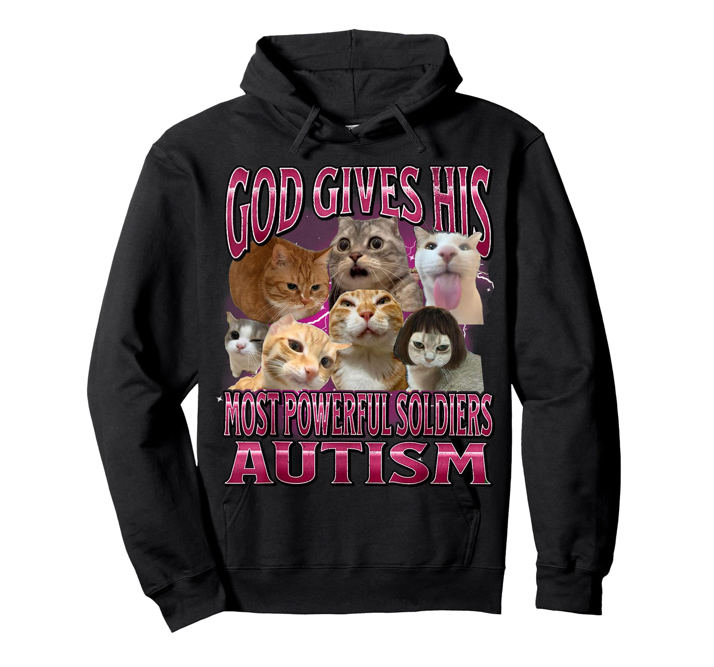 God Gives Autism To His Strongest Soldiers Cat Meme T-Shirt