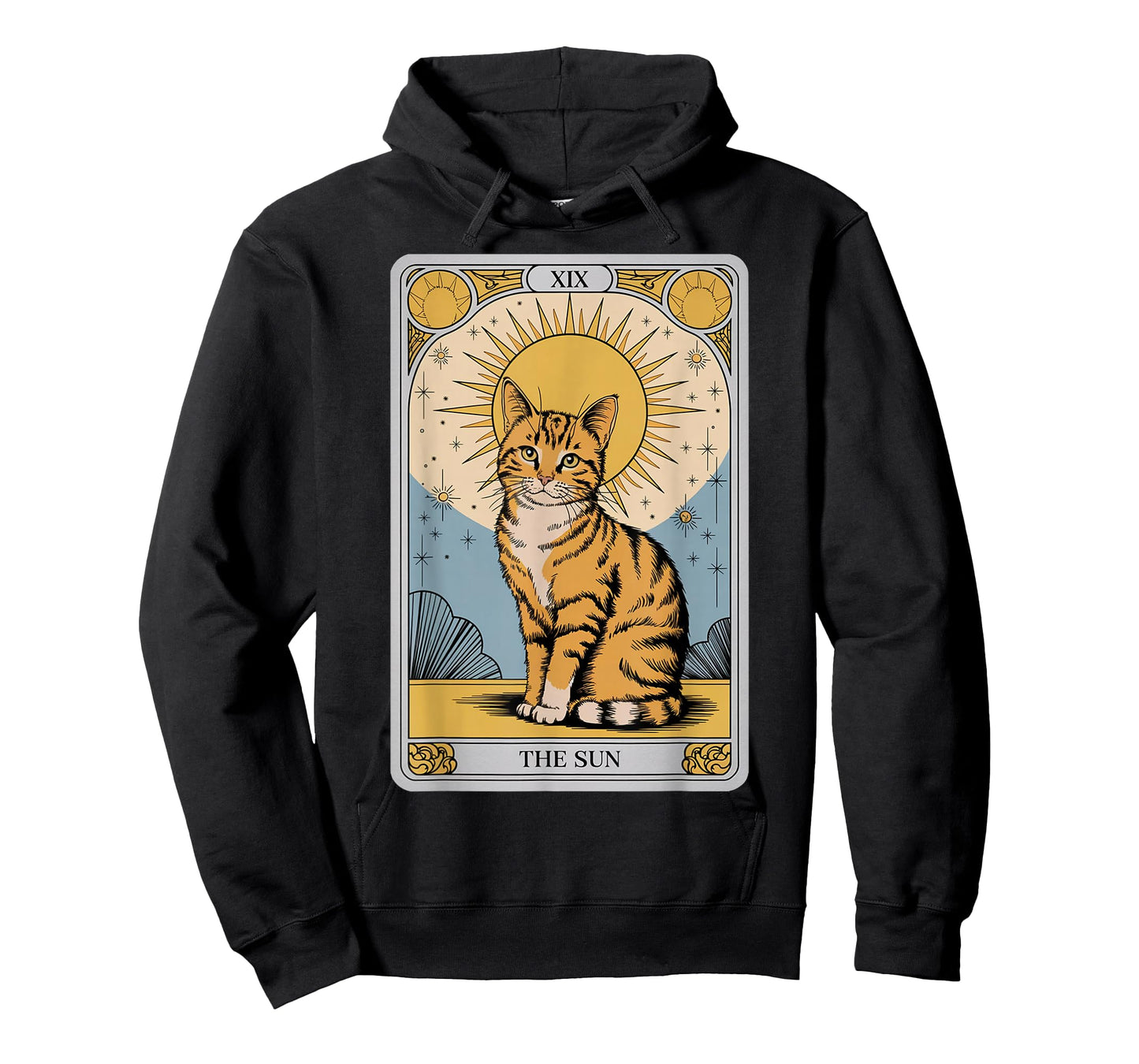 The Sun Tarot Cat – Mystical Orange Tabby with Positive Ener T-Shirt