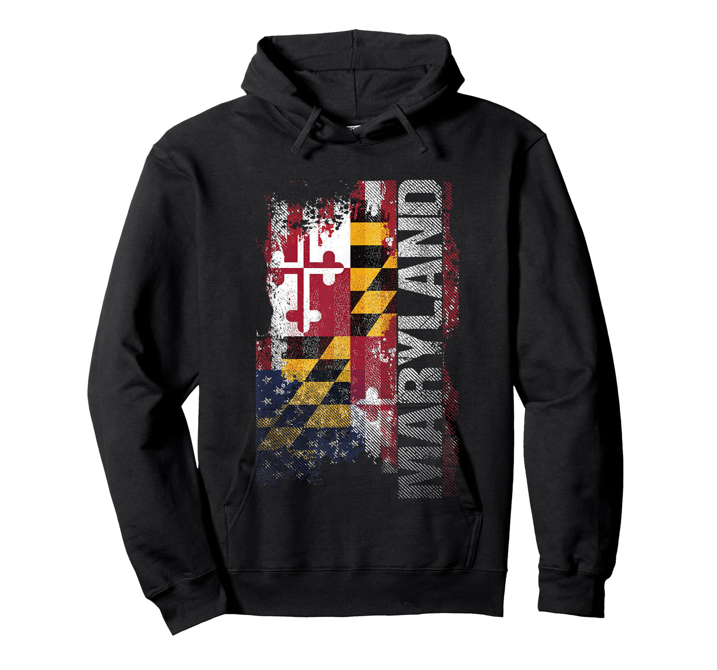 Maryland State USA Flag Souvenir Gift T-Shirt