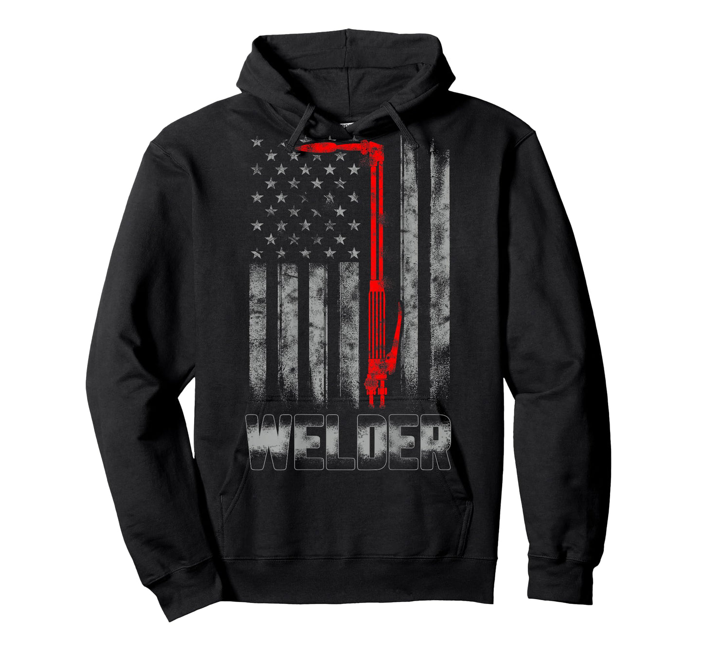 Welder Red line American Flag Shirt USA Patriotic Welder T-Shirt