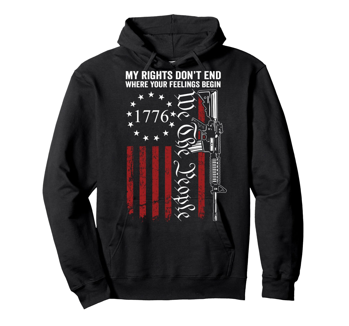My Rights Don't End Where Your Feelings Begin Gun (ON BACK) Long Sleeve T-Shirt