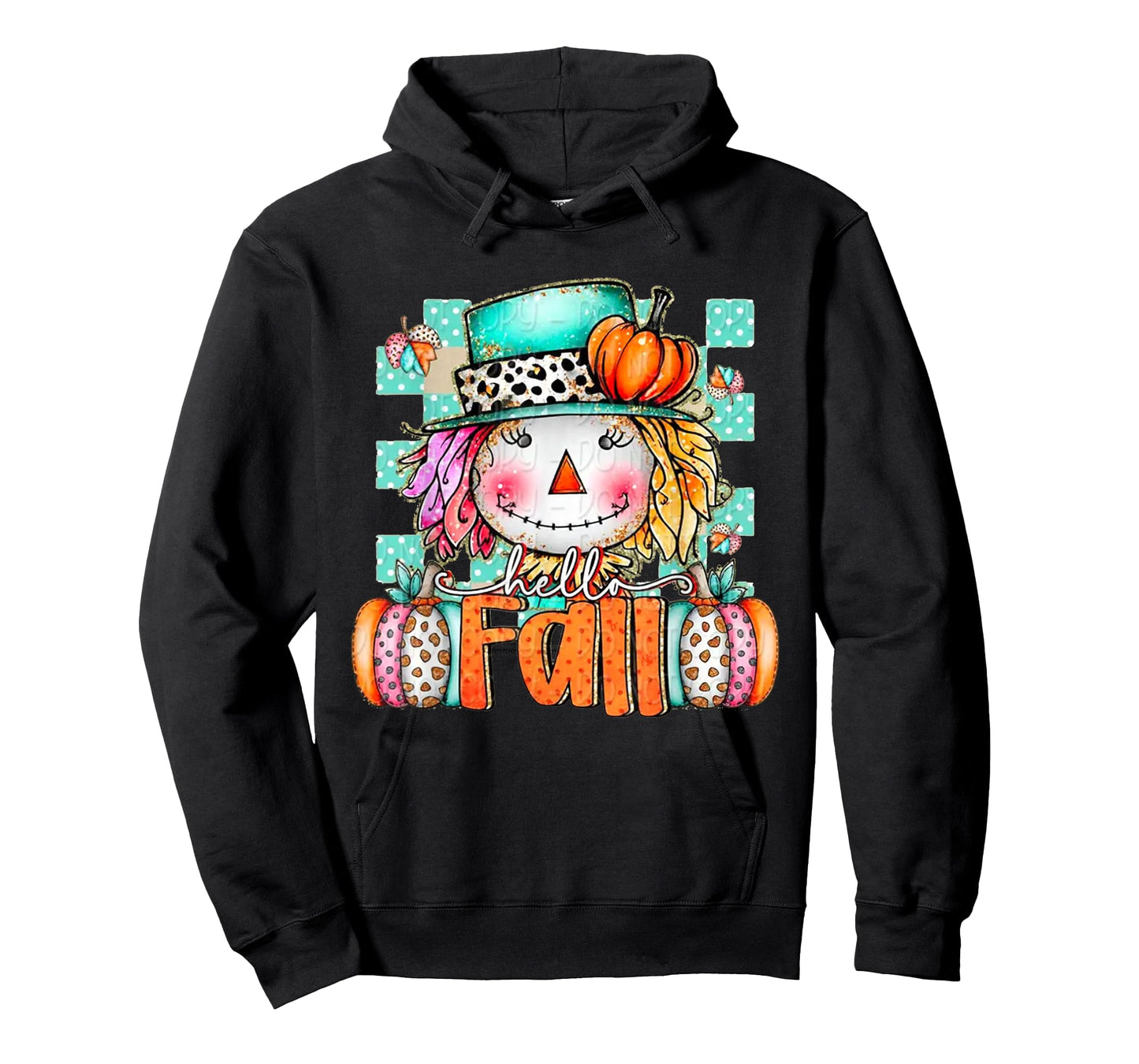 Cute Scarecrow Pumpkin Thanksgiving Halloween Hello Fall T-Shirt