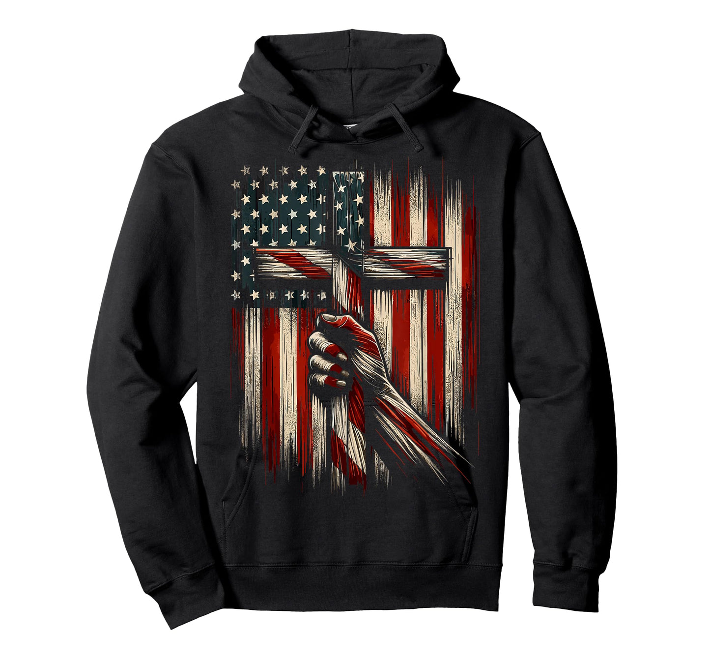 Christian Cross American Flag T-Shirt