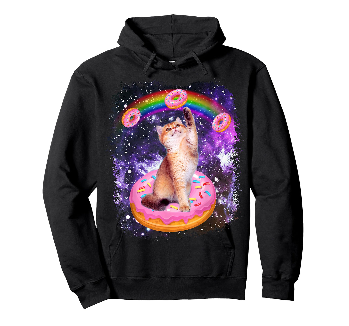 Space Cat Donut Rainbow Cat Galaxy Cute Kitty In Space T-Shirt
