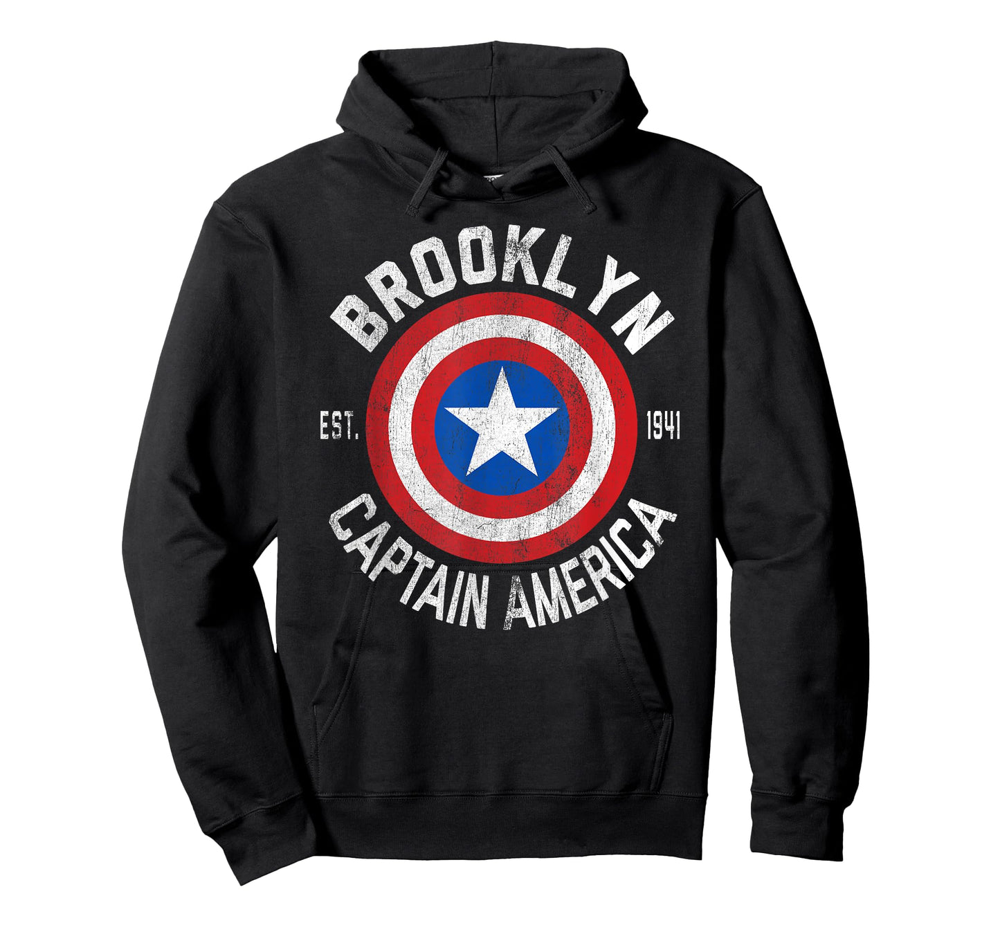 Marvel Comics Retro Classic Captain America Brooklyn Shield T-Shirt