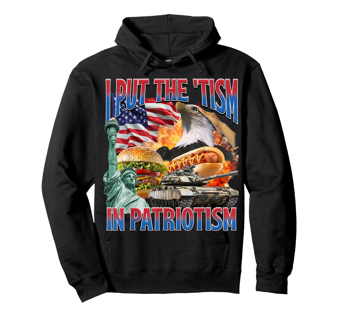 I Put The 'Tism in Patriotism Funny Patriotic American Core T-Shirt
