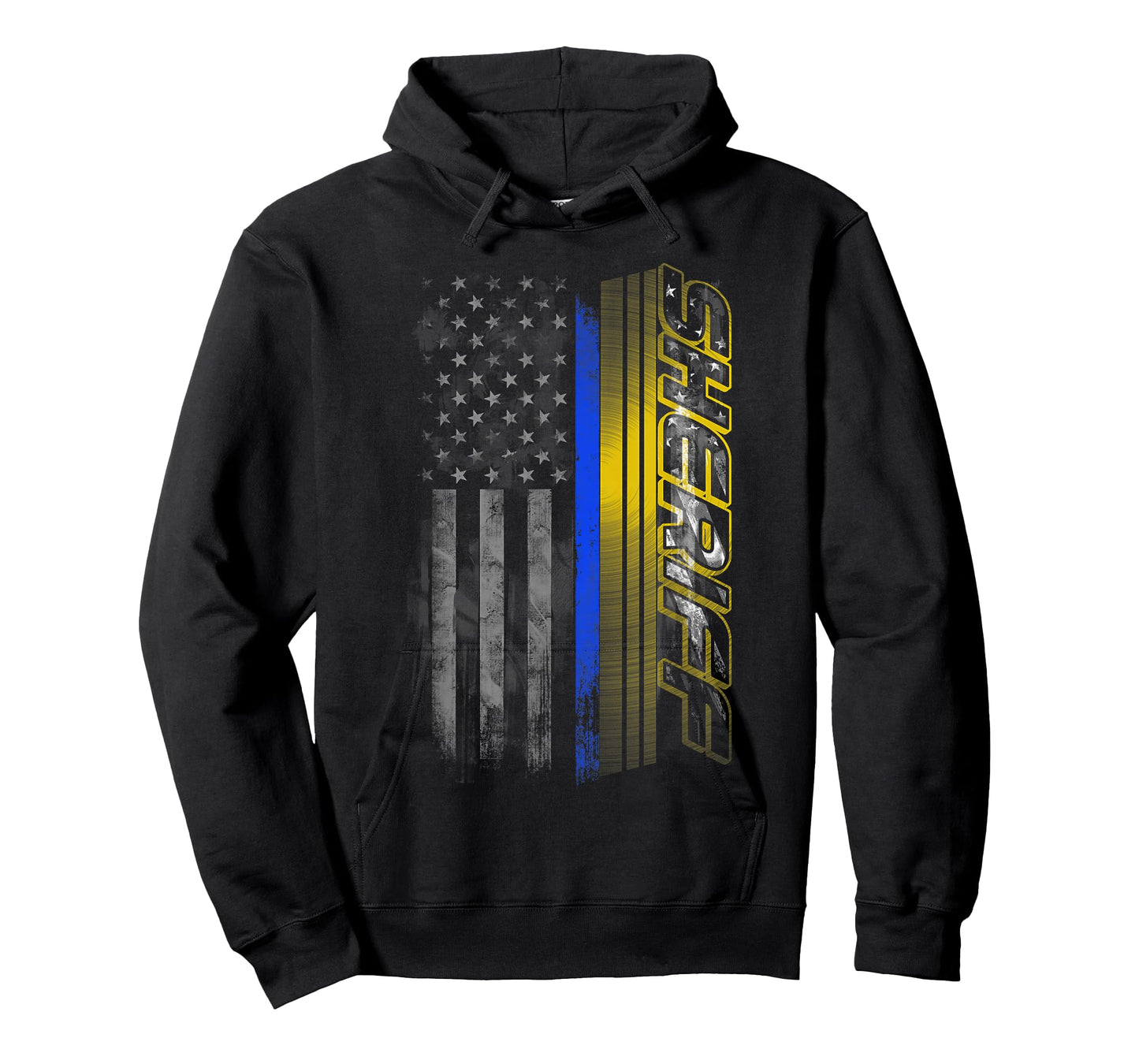 Thin Blue Line Sheriff Flag T-Shirt